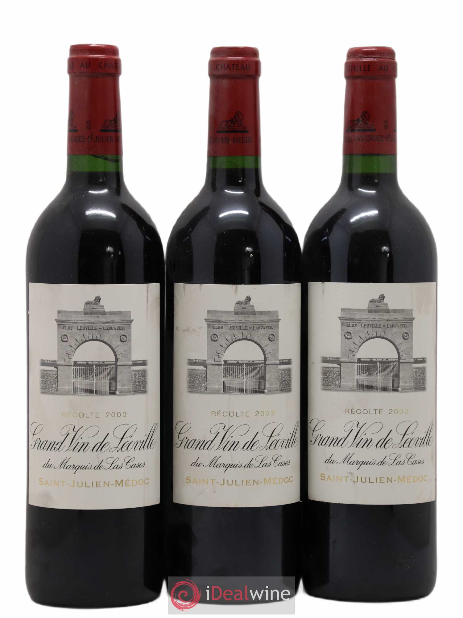 Château Léoville Las Cases 2ème Grand Cru Classé 2003 - Lot de 3 bouteilles - 0