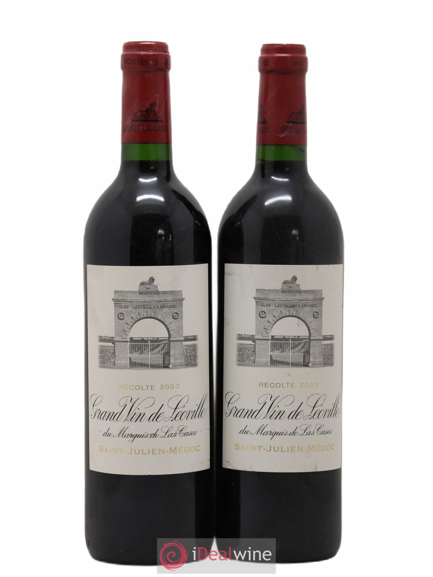Château Léoville Las Cases 2ème Grand Cru Classé 2003 - Lot de 2 bouteilles - 0