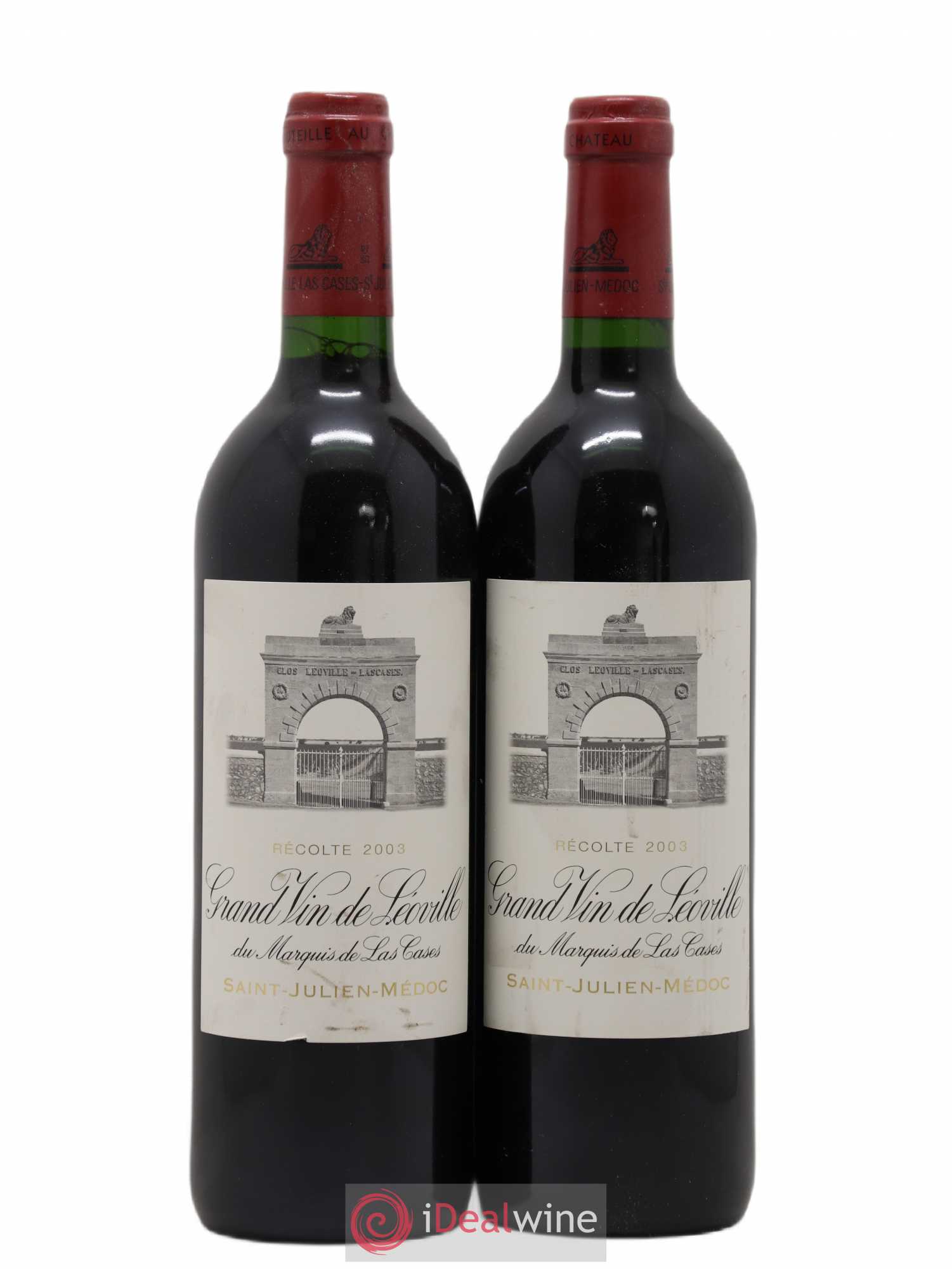 Château Léoville Las Cases 2ème Grand Cru Classé 2003 - Lot de 2 bouteilles - 0