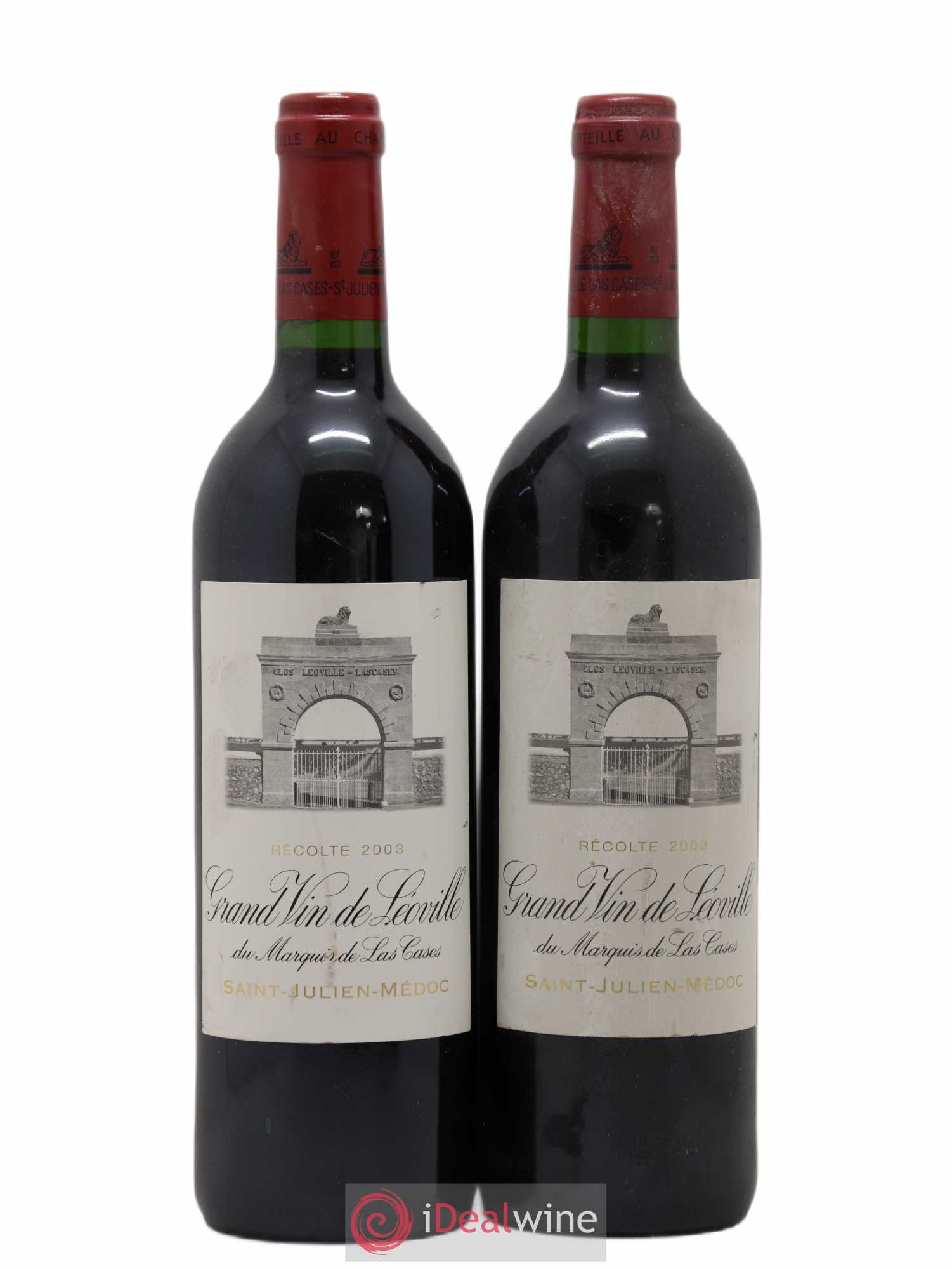 Château Léoville Las Cases 2ème Grand Cru Classé 2003 - Lot de 2 bouteilles - 0