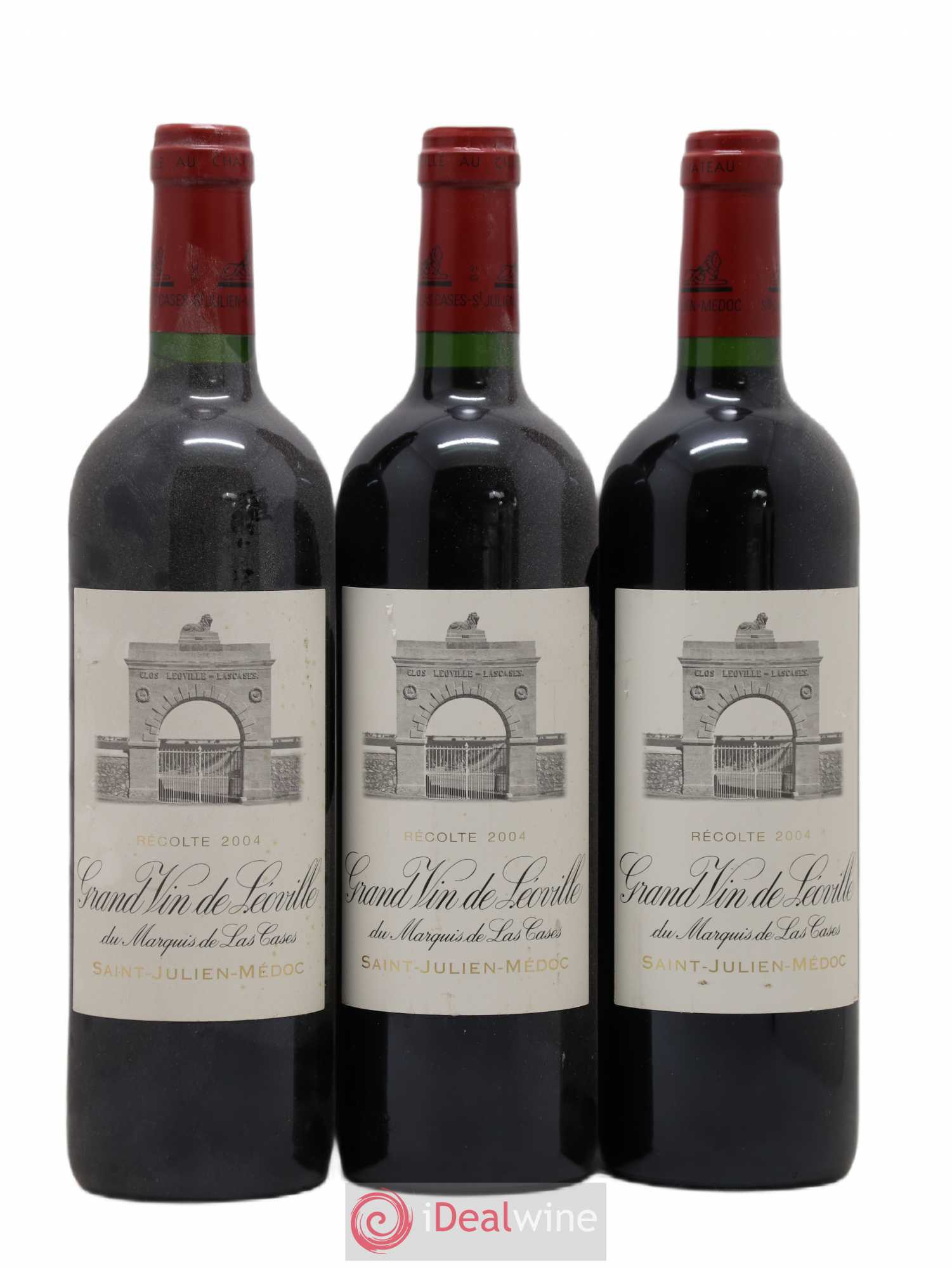 Château Léoville Las Cases 2ème Grand Cru Classé 2004 - Lot de 3 bouteilles - 0
