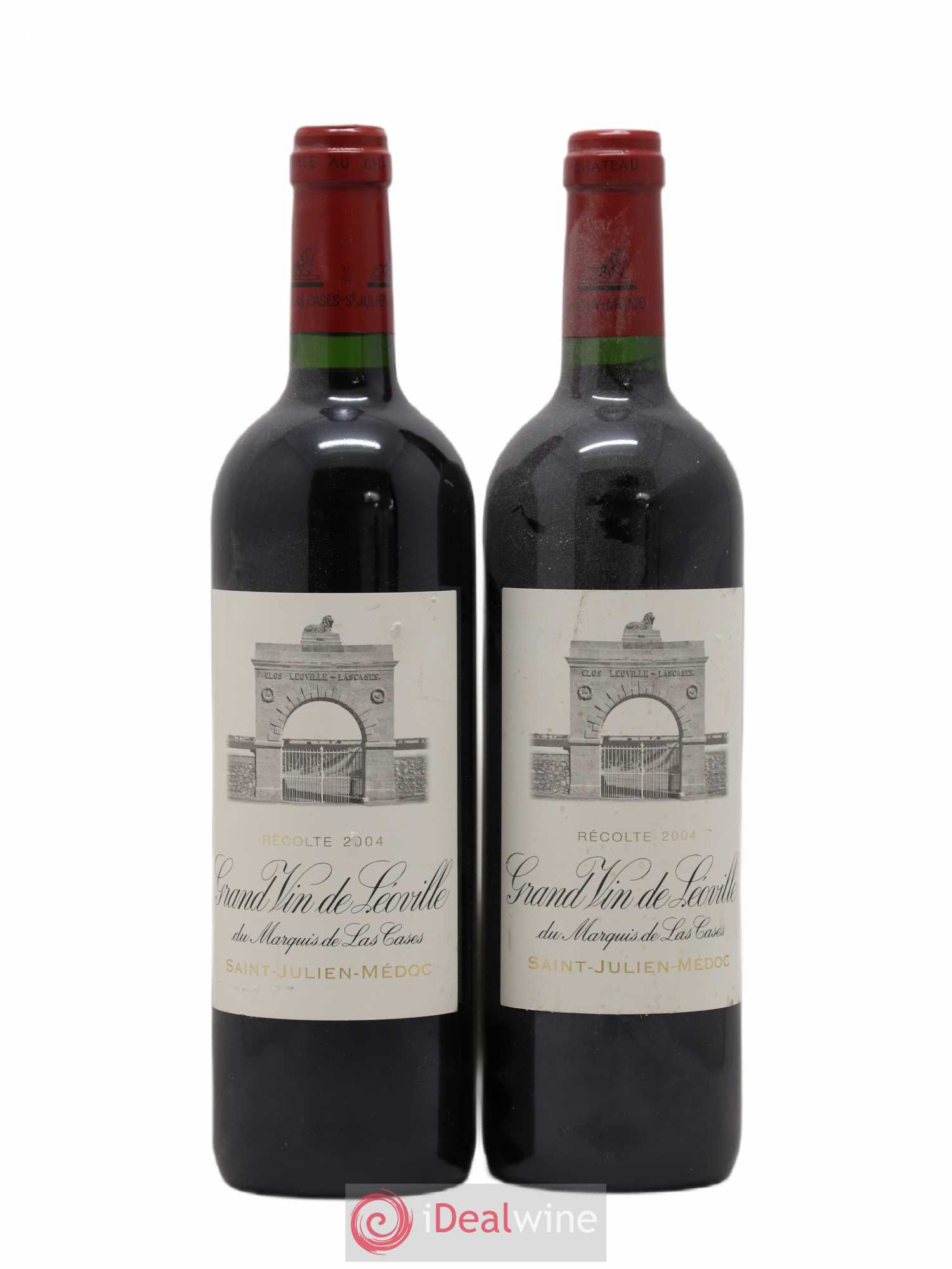 Château Léoville Las Cases 2ème Grand Cru Classé 2004 - Lot de 2 bouteilles - 0
