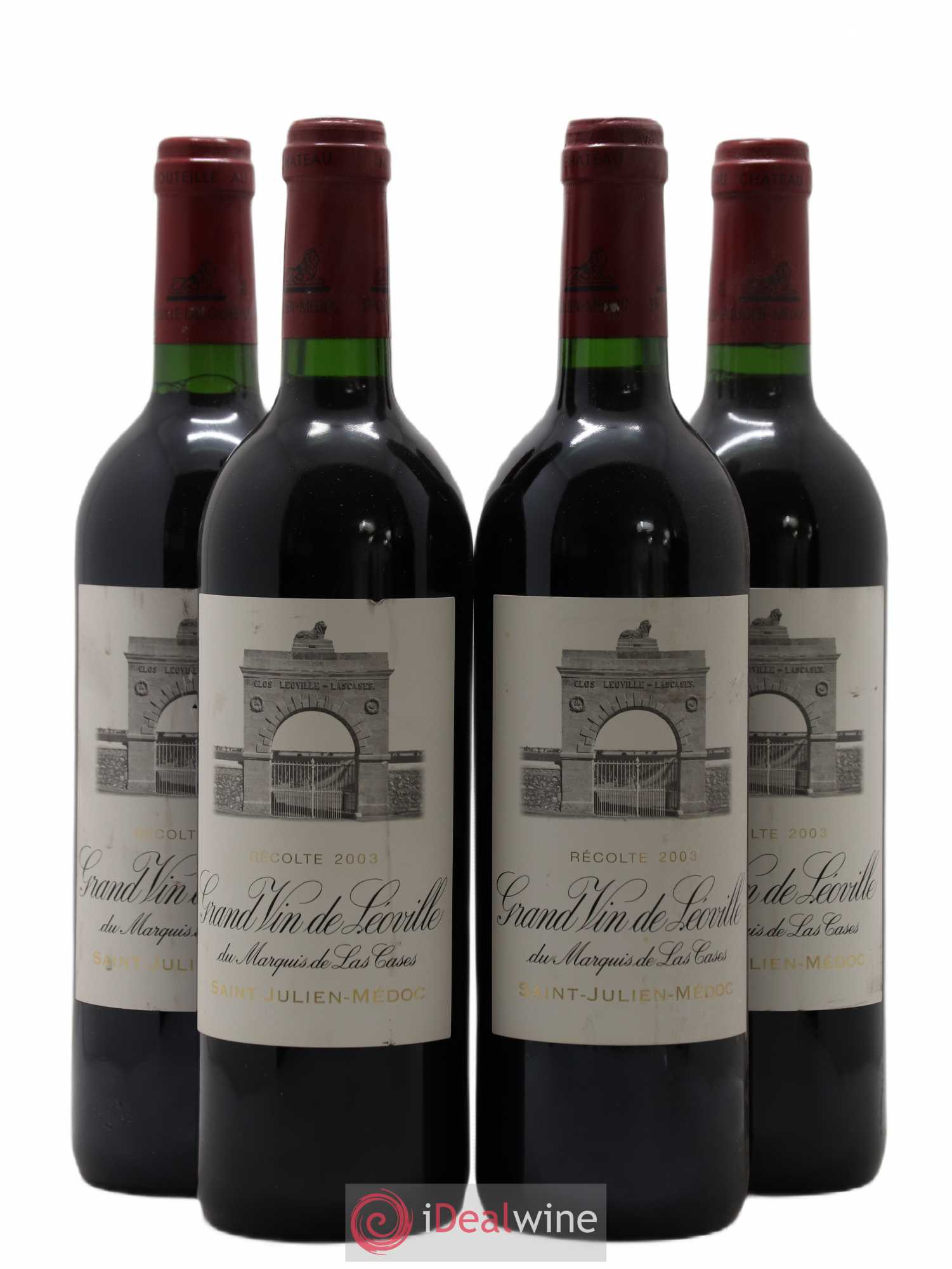 Château Léoville Las Cases 2ème Grand Cru Classé 2003 - Lot de 4 bouteilles - 0