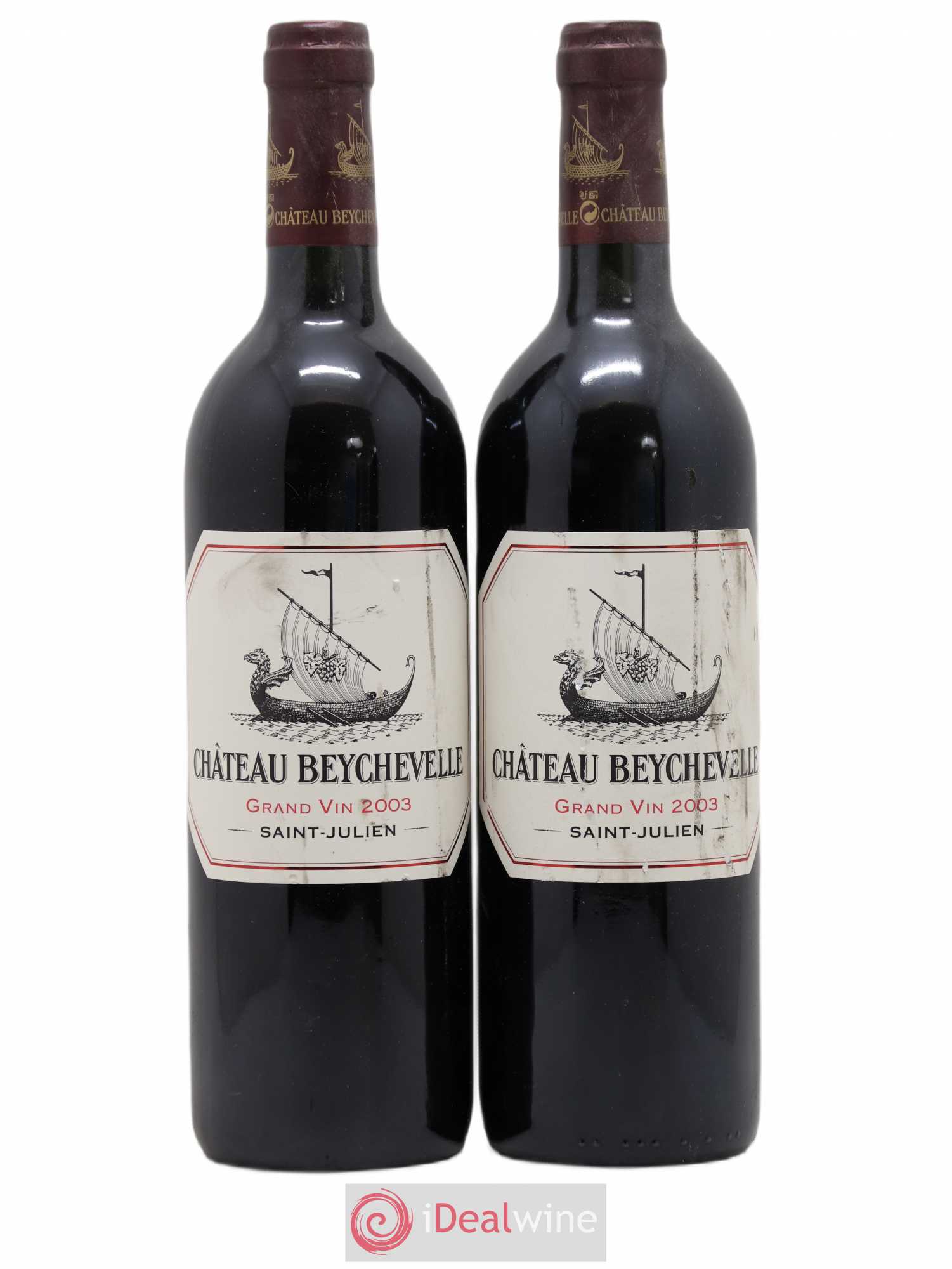 Château Beychevelle 4ème Grand Cru Classé 2003 - Lot de 2 bouteilles - 0