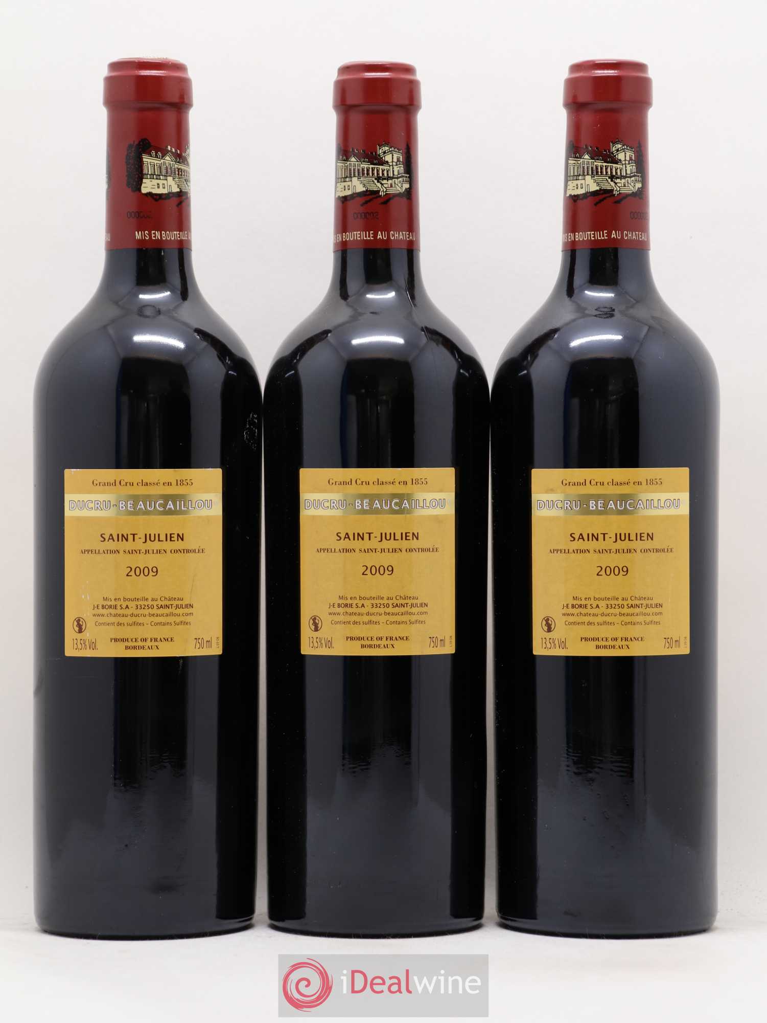 Château Ducru Beaucaillou 2ème Grand Cru Classé 2009 - Lot de 3 bouteilles - 1