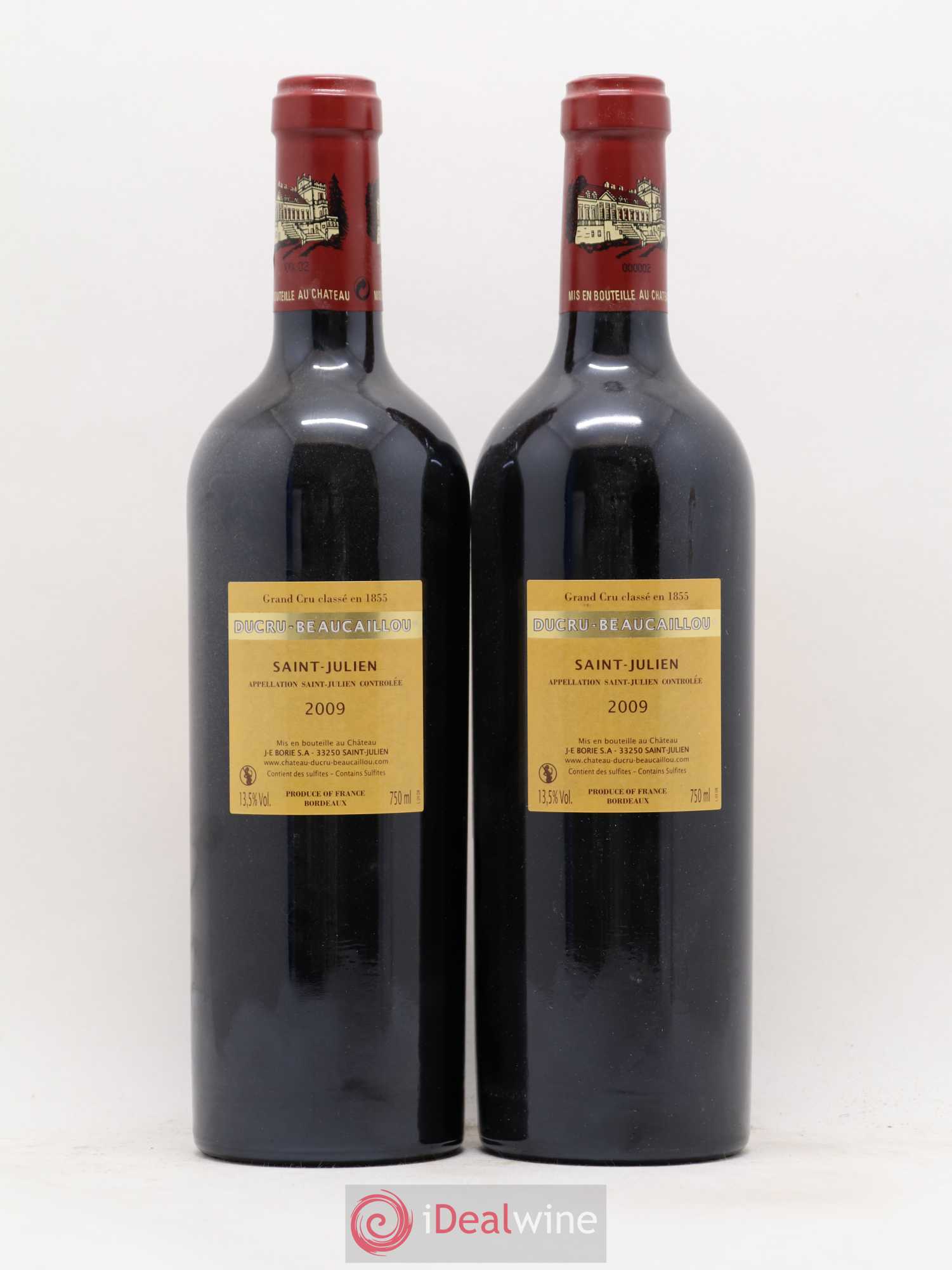 Château Ducru Beaucaillou 2ème Grand Cru Classé 2009 - Lot de 2 bouteilles - 1