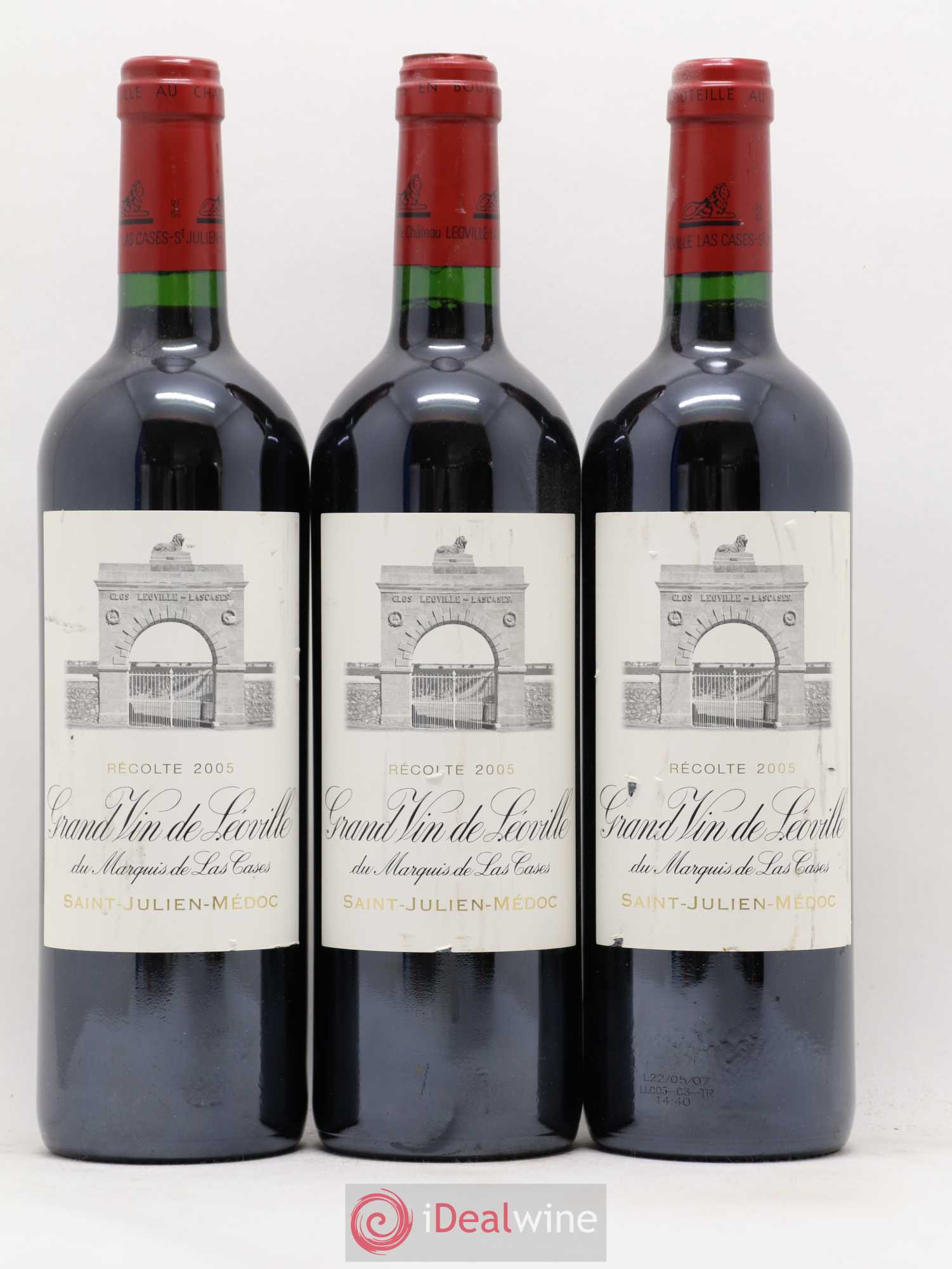 Château Léoville Las Cases 2ème Grand Cru Classé 2005 - Lot de 6 bouteilles - 1