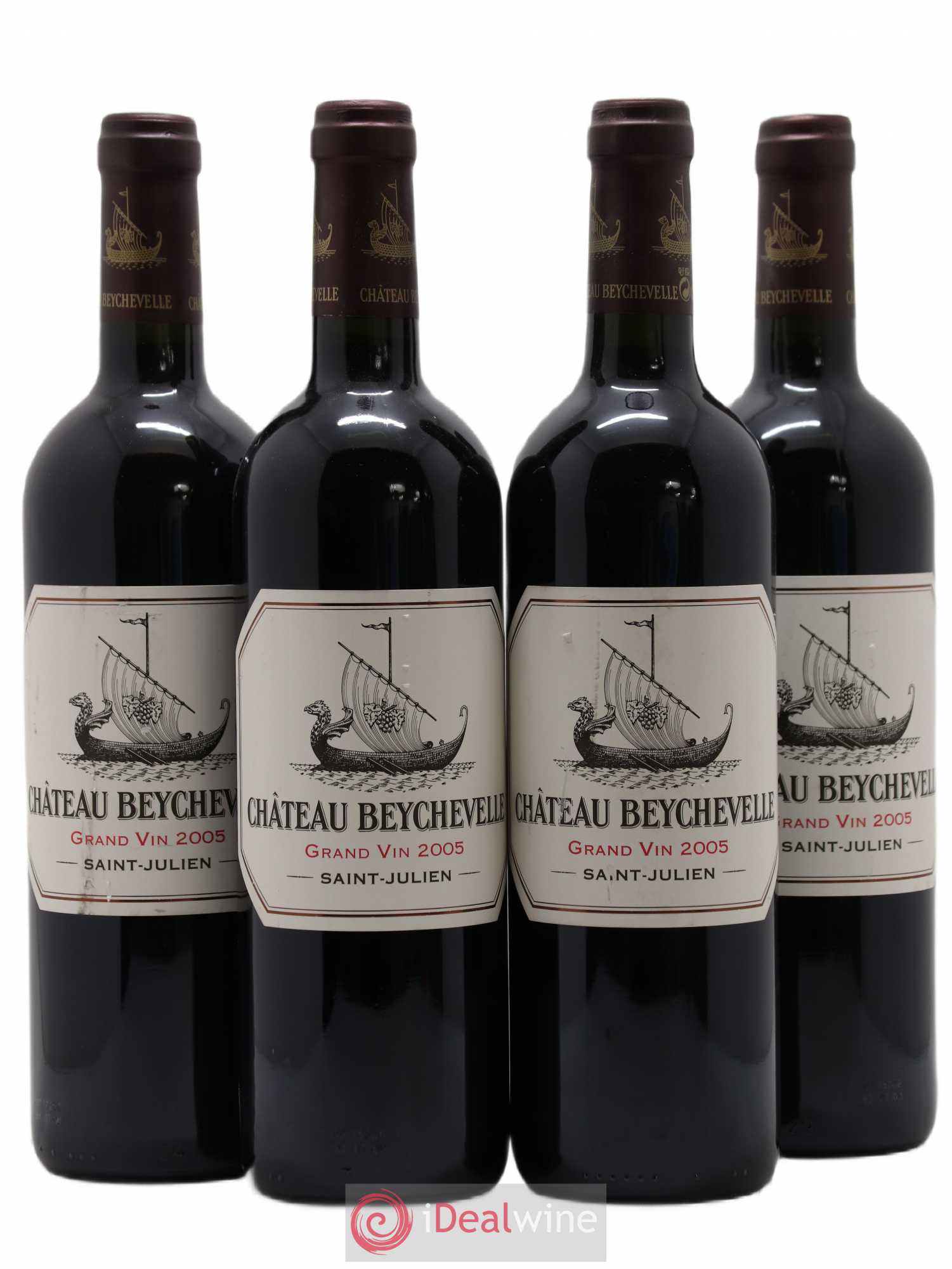 Château Beychevelle 4ème Grand Cru Classé 2005 - Lot de 4 bouteilles - 0