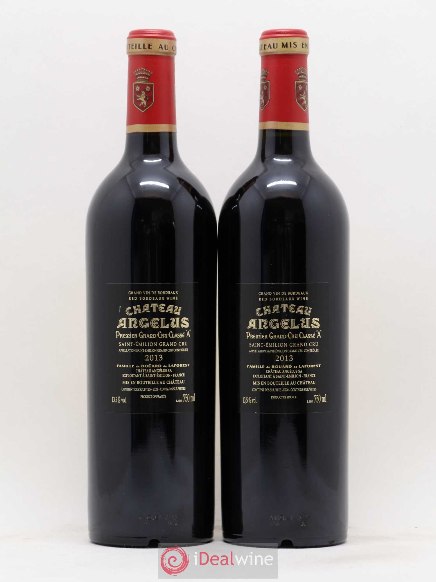 Château Angélus 1er Grand Cru Classé A 2013 - Lot de 2 bouteilles - 1