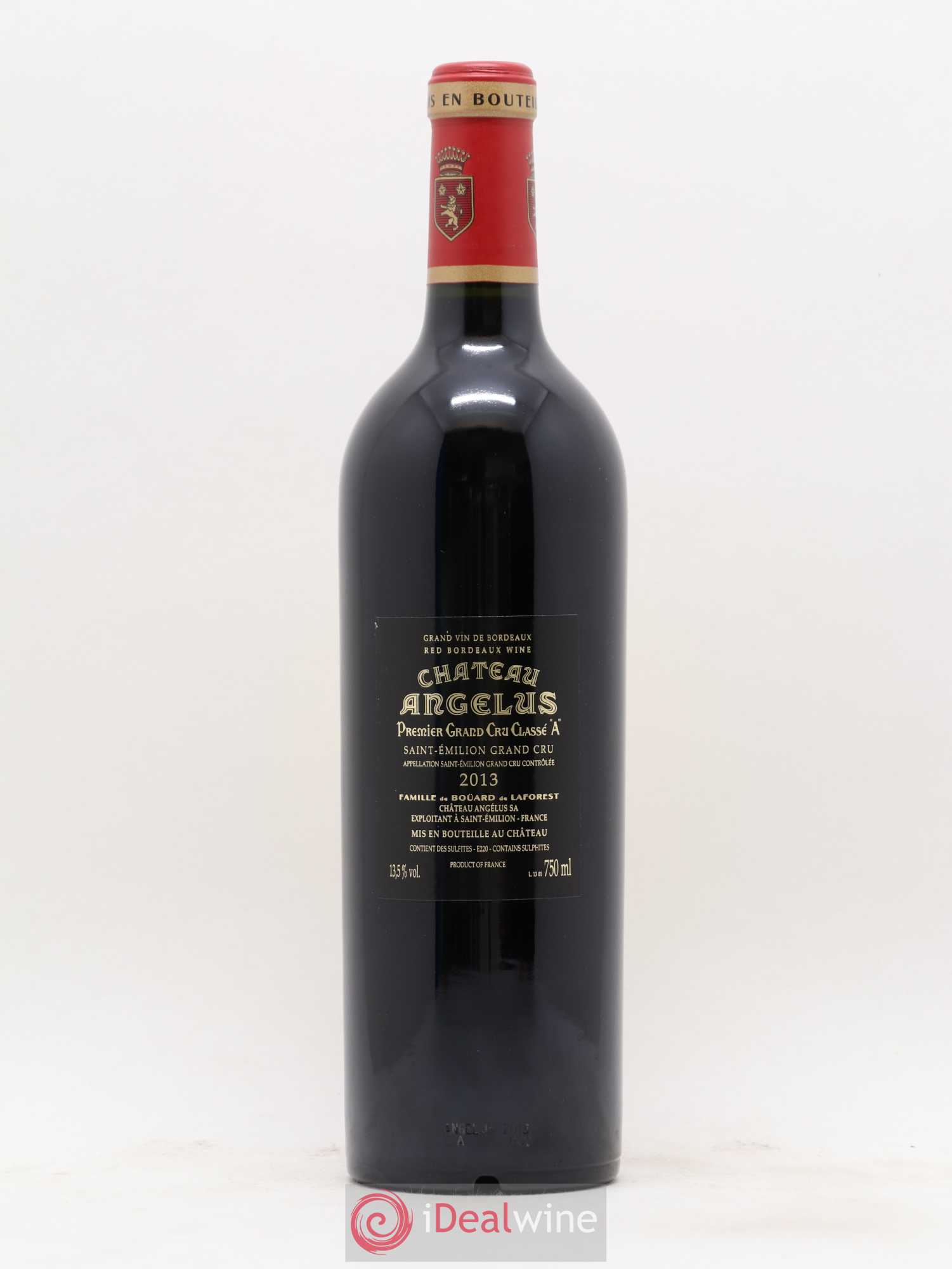Château Angélus 1er Grand Cru Classé A 2013 - Lot de 1 bouteille - 1