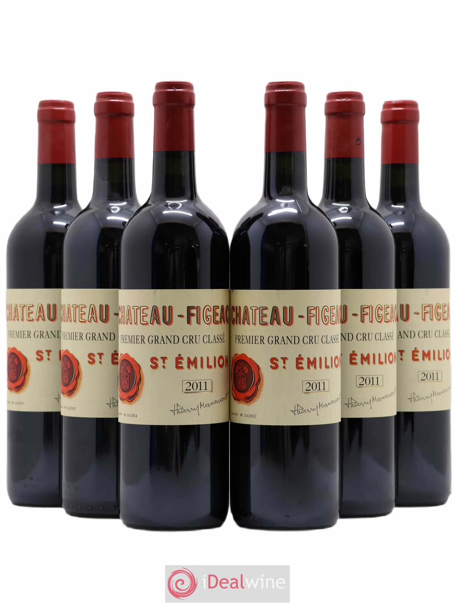 Château Figeac 1er Grand Cru Classé A 2011 - Lot de 6 bouteilles - 0