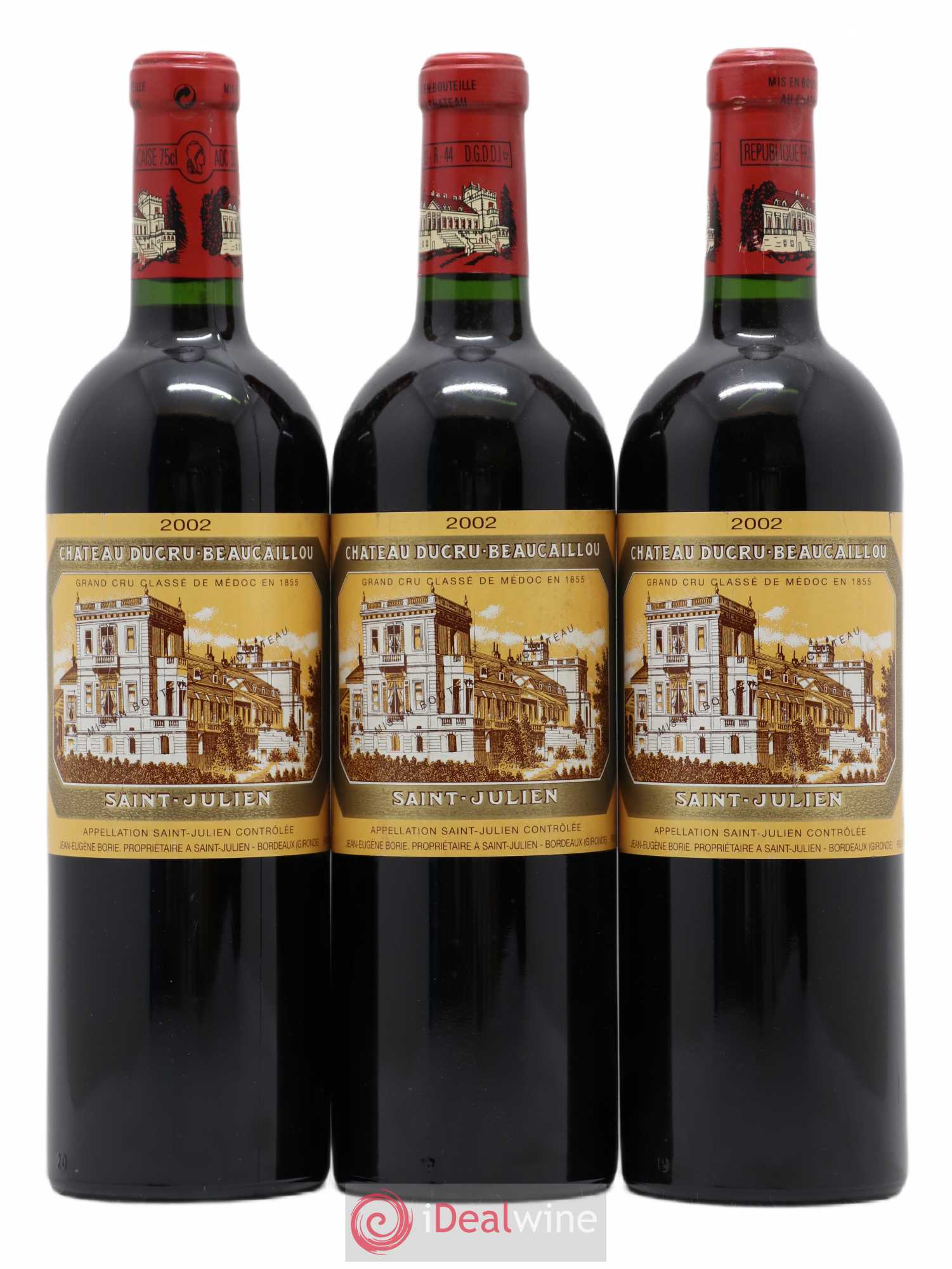 Château Ducru Beaucaillou 2ème Grand Cru Classé 2002 - Lot de 3 bouteilles - 0