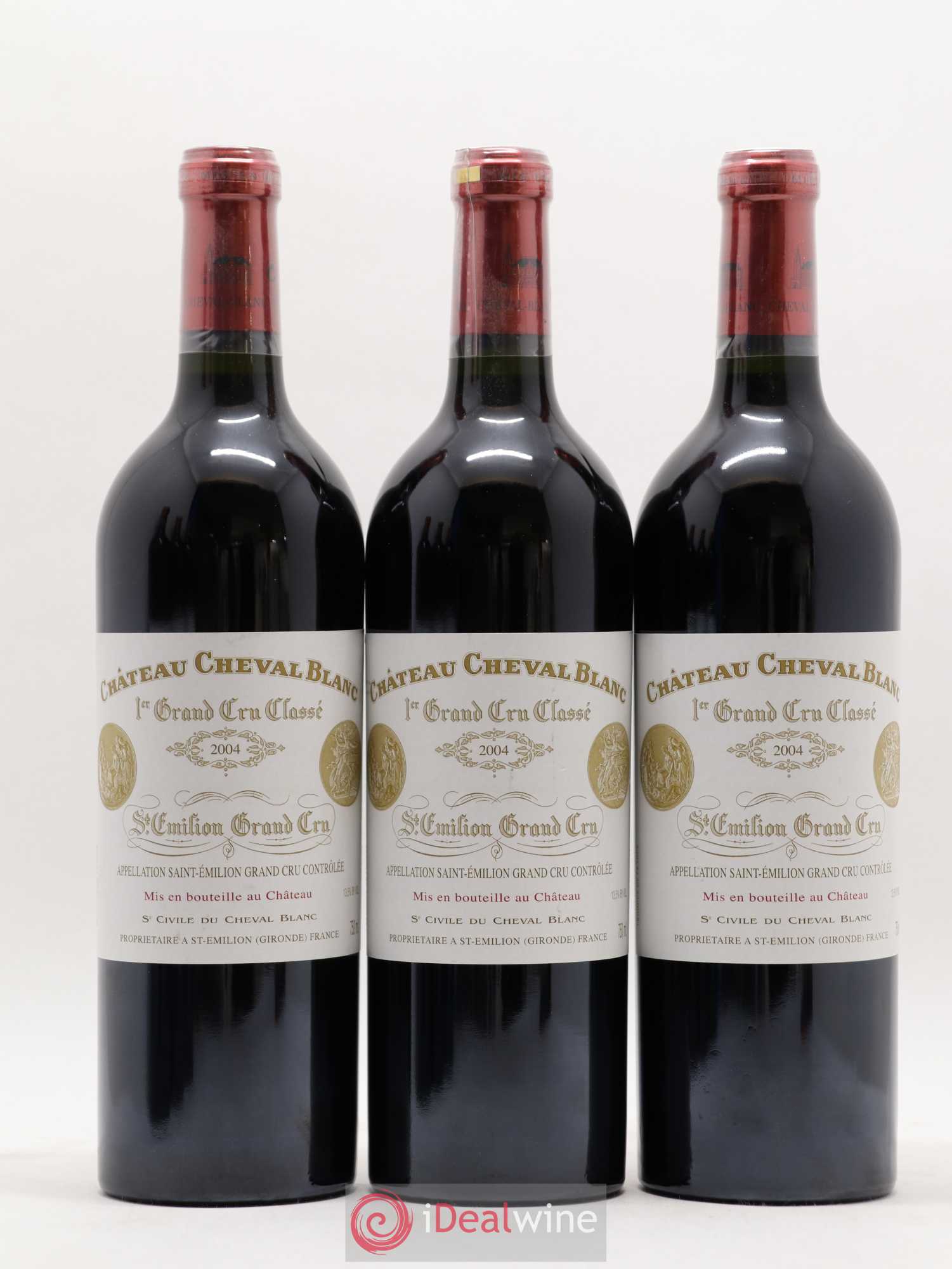Château Cheval Blanc 1er Grand Cru Classé A 2004 - Lot de 6 bouteilles - 1