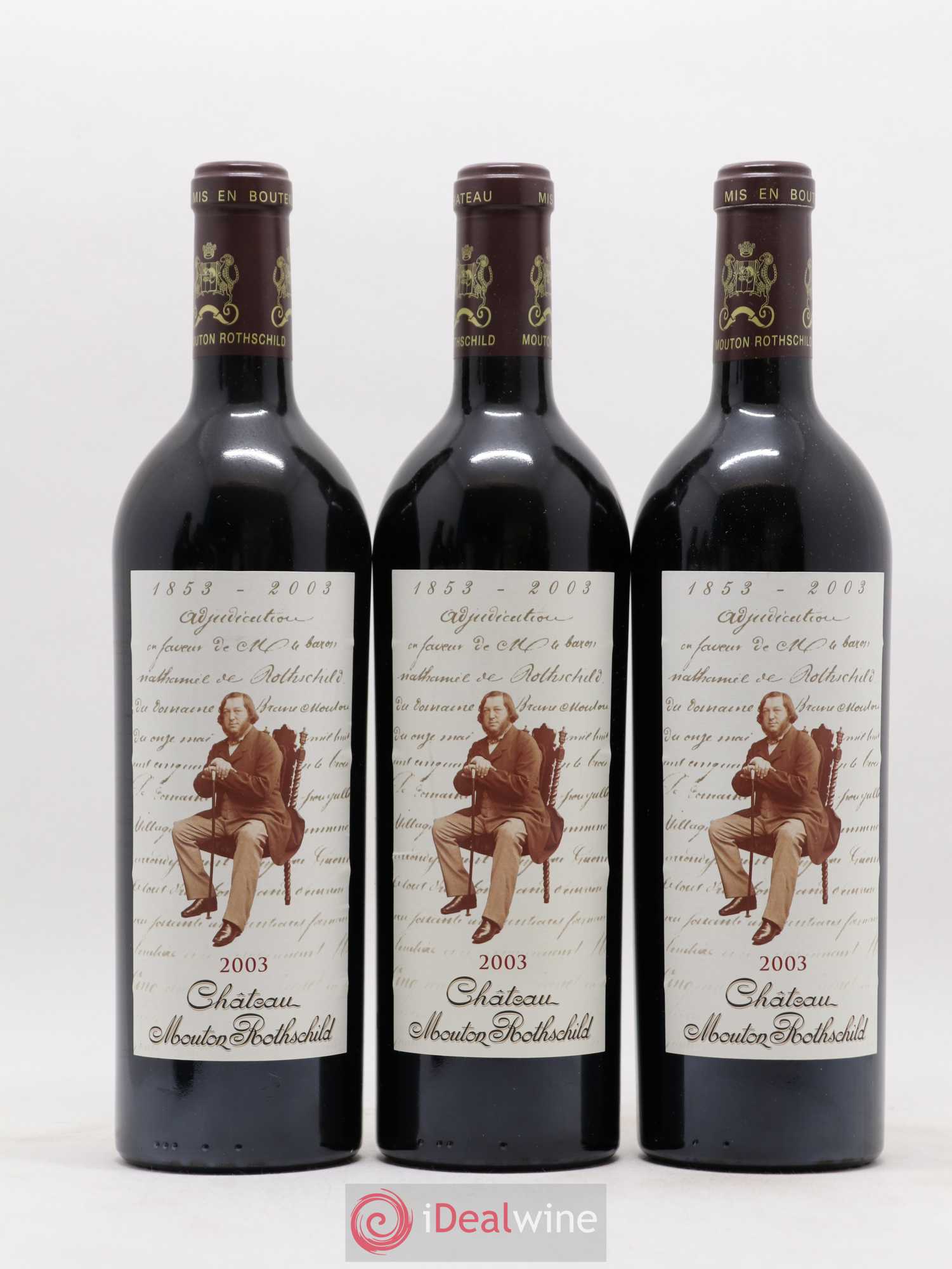 Château Mouton Rothschild 1er Grand Cru Classé 2003 - Lot de 6 bouteilles - 1