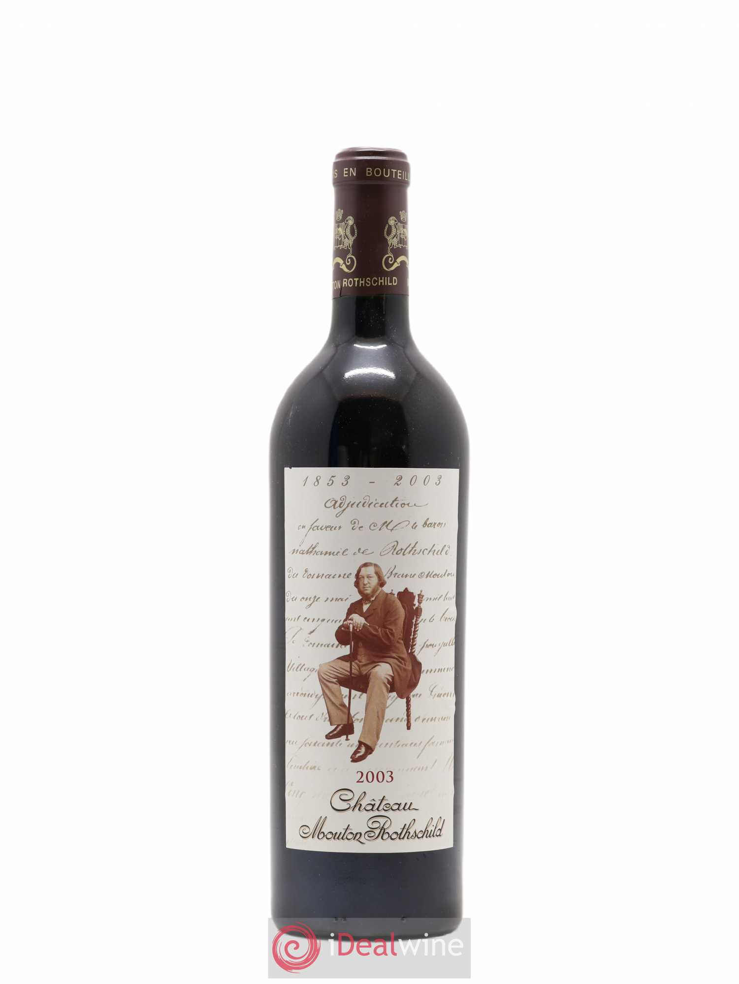 Château Mouton Rothschild 1er Grand Cru Classé 2003 - Lot de 1 bouteille - 0