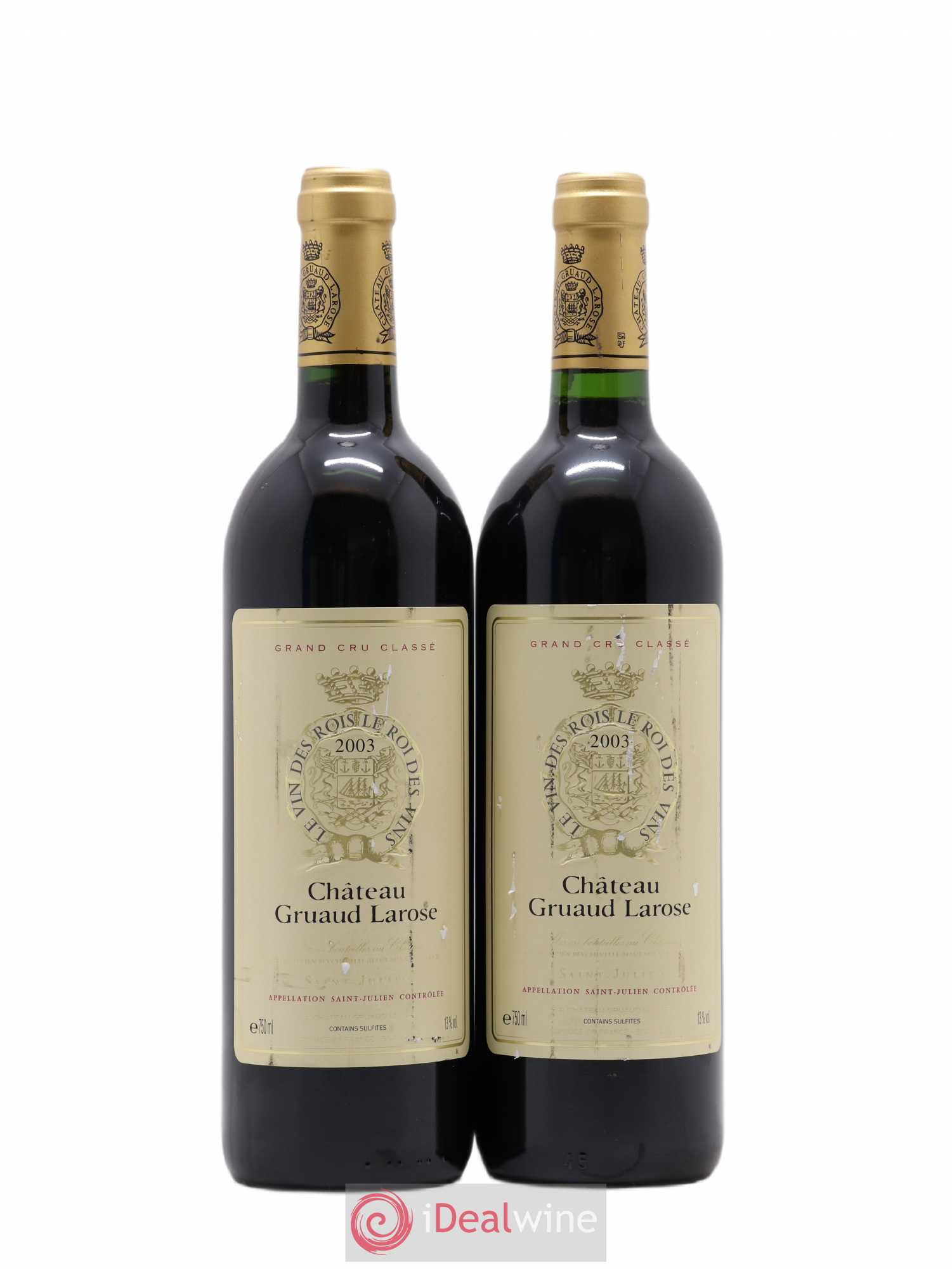 Château Gruaud Larose 2ème Grand Cru Classé 2003 - Lot de 2 bouteilles - 0