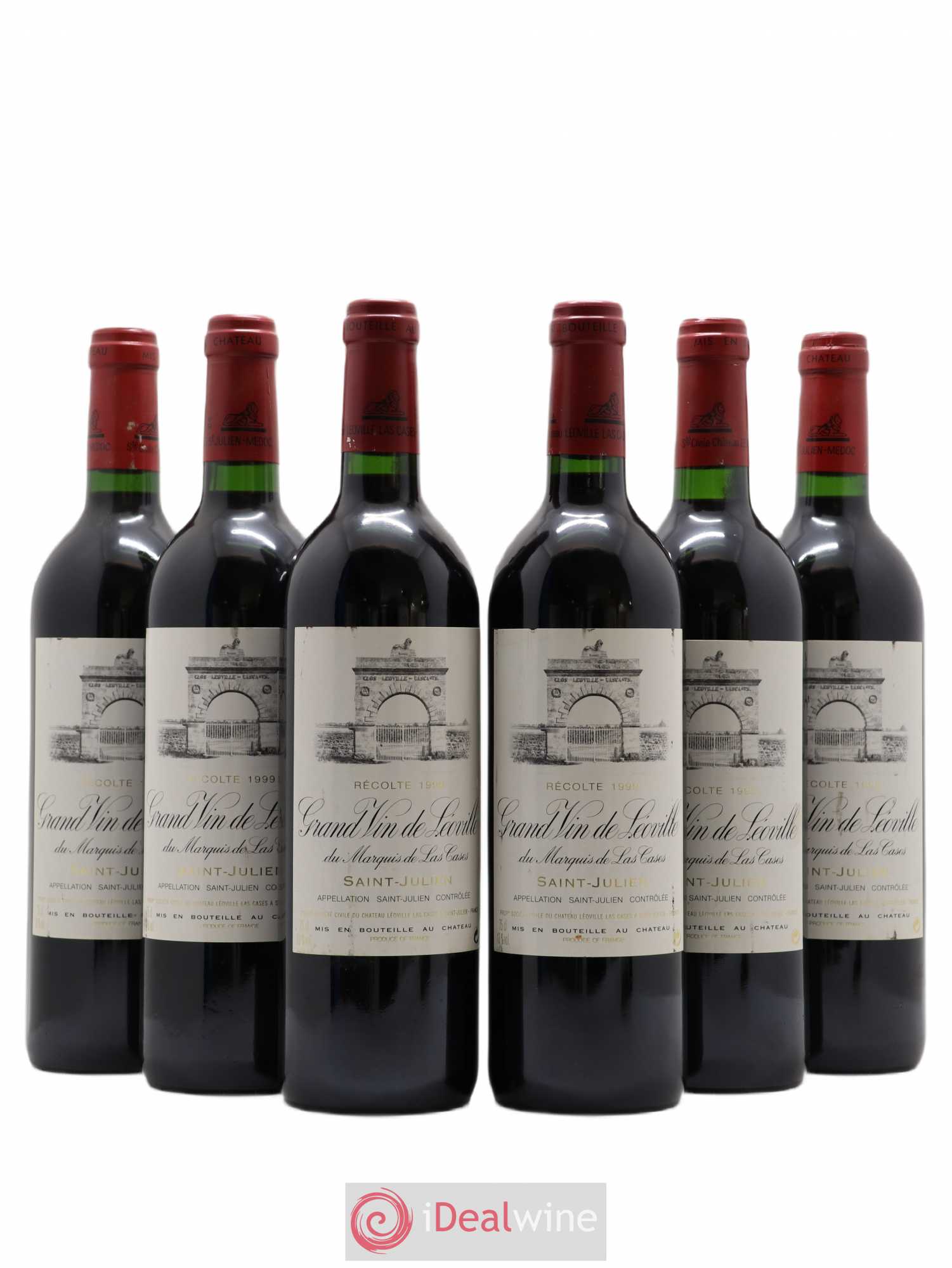 Château Léoville Las Cases 2ème Grand Cru Classé 1999 - Lot de 6 bouteilles - 0