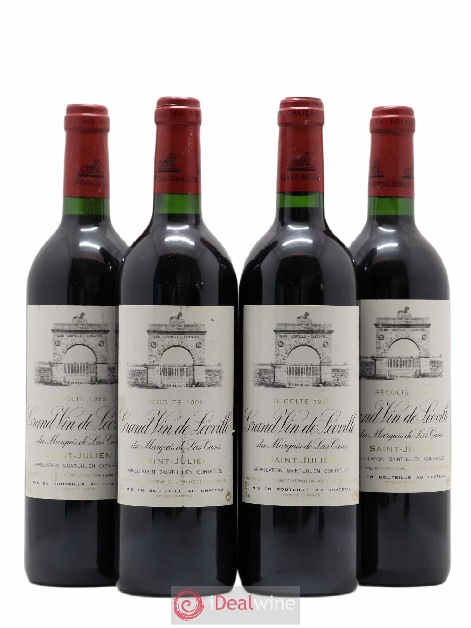 Château Léoville Las Cases 2ème Grand Cru Classé 1999 - Lot de 4 bouteilles - 0