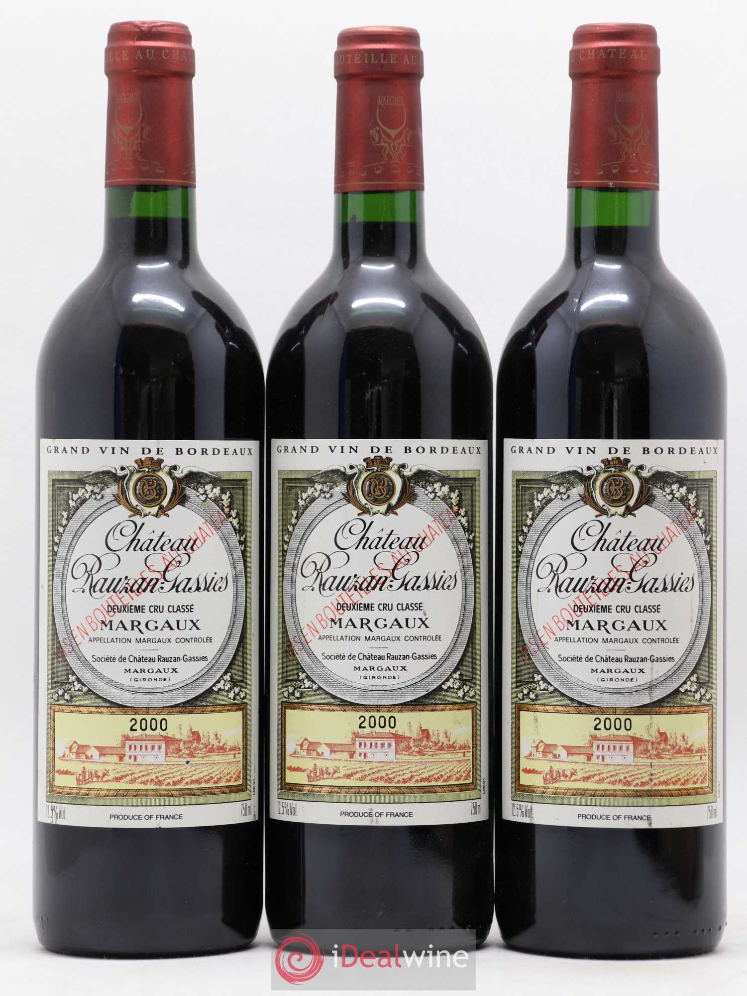 Château Rauzan-Gassies 2ème Grand Cru Classé 2000 - Lot de 12 bouteilles - 4