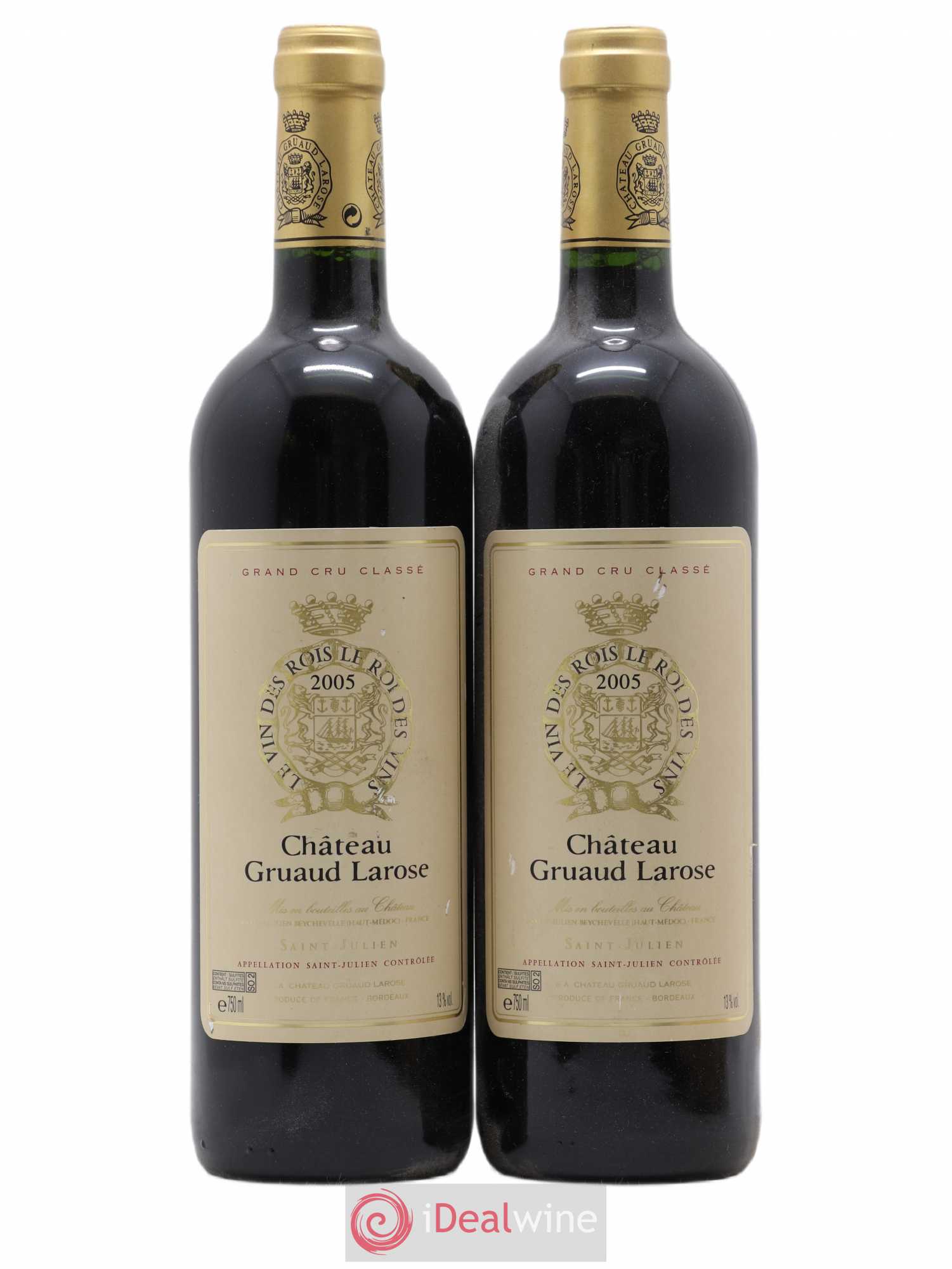 Château Gruaud Larose 2ème Grand Cru Classé 2005 - Lot de 2 bouteilles - 0