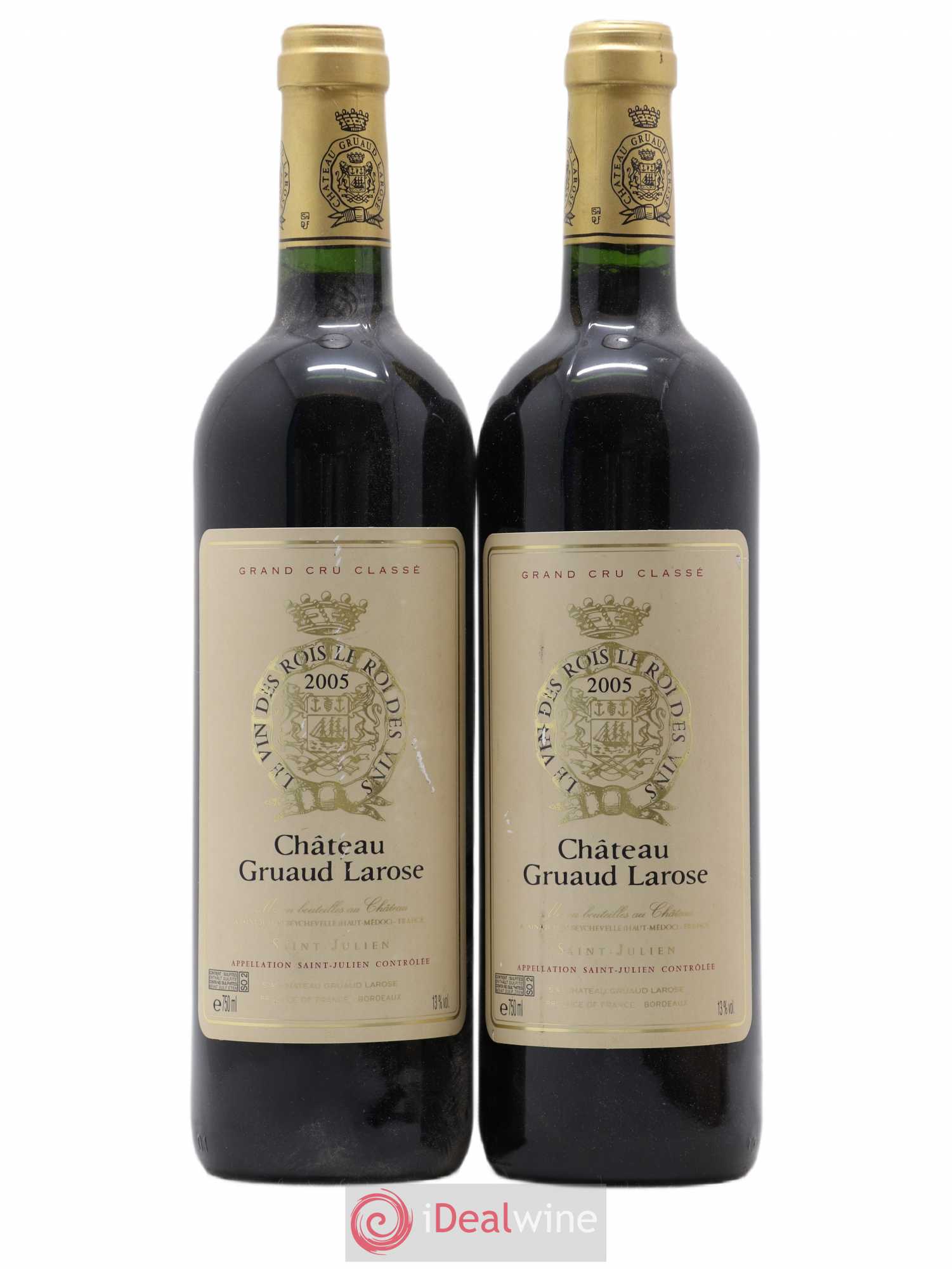 Château Gruaud Larose 2ème Grand Cru Classé 2005 - Lot de 2 bouteilles - 0