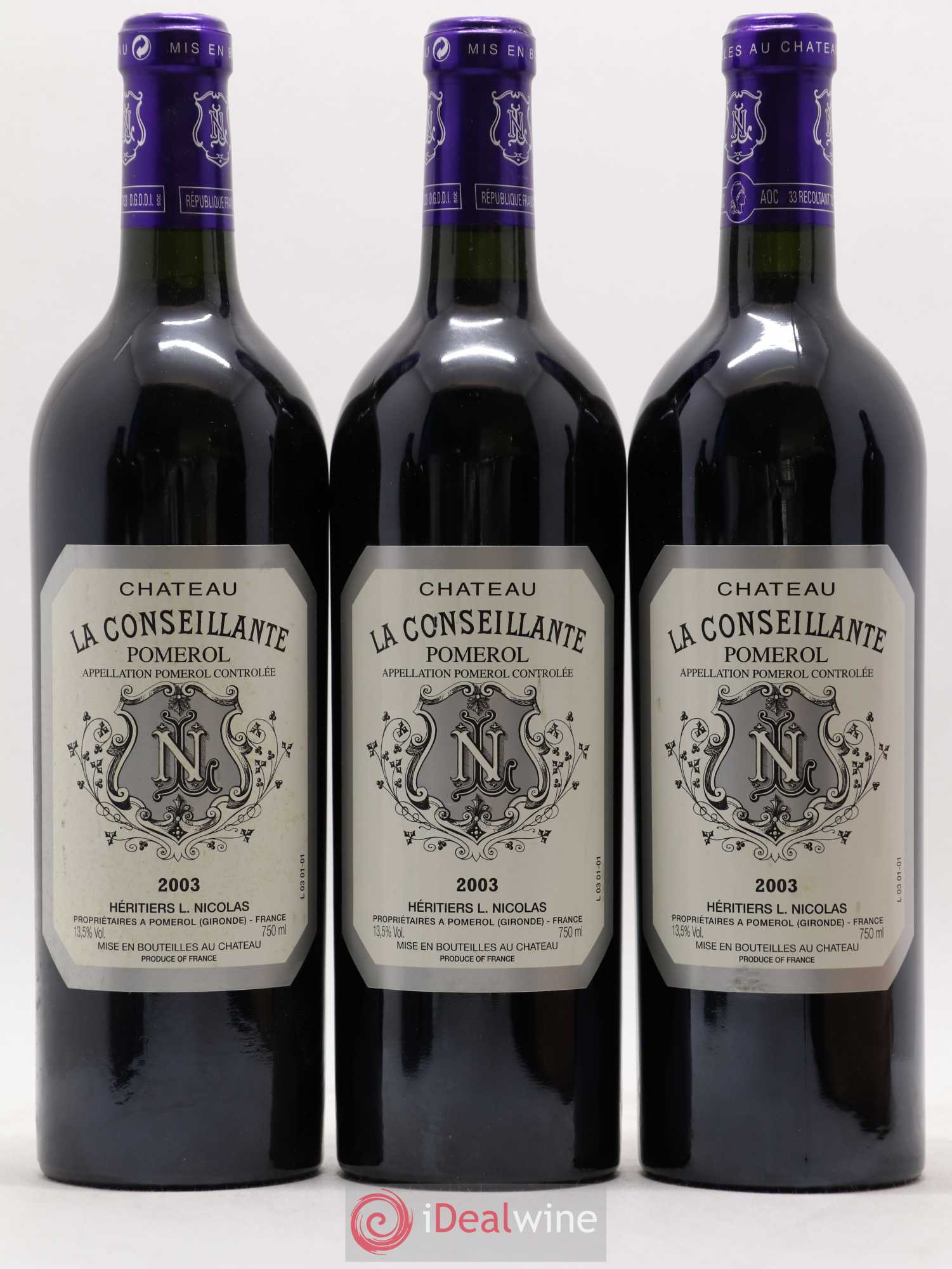 Château la Conseillante 2003 - Lot de 6 bouteilles - 1