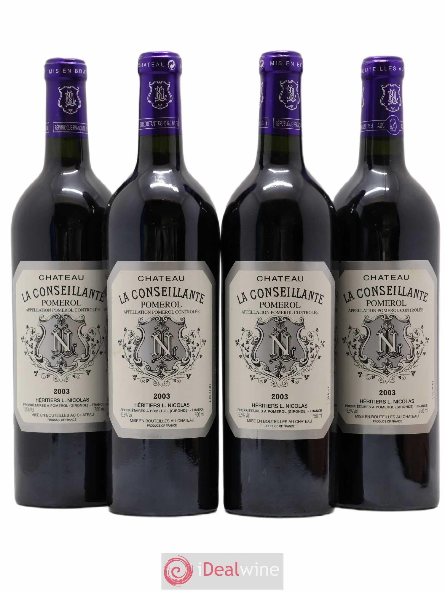 Château la Conseillante 2003 - Lot de 4 bouteilles - 0