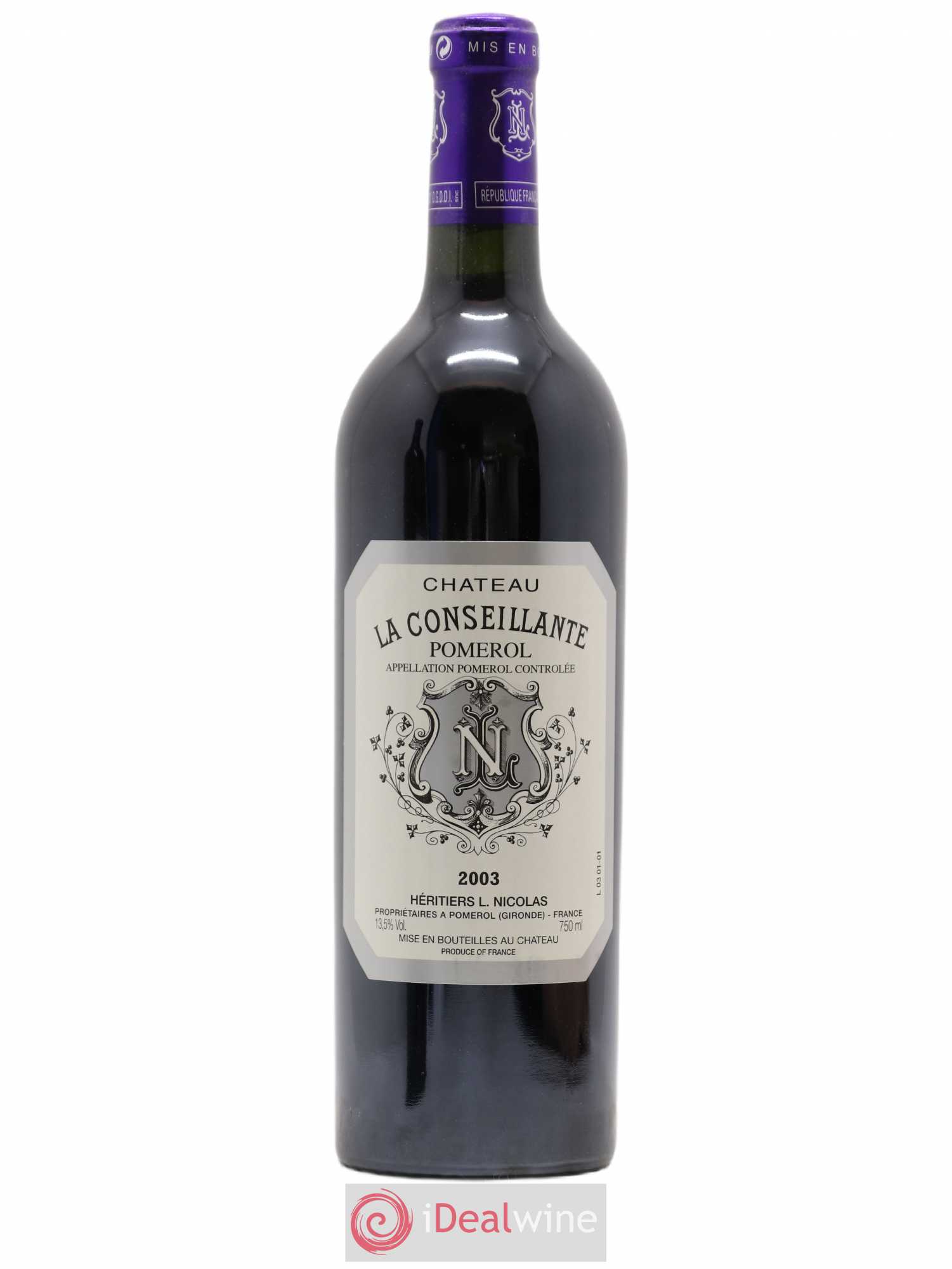 Château la Conseillante 2003 - Lot de 1 bouteille - 0