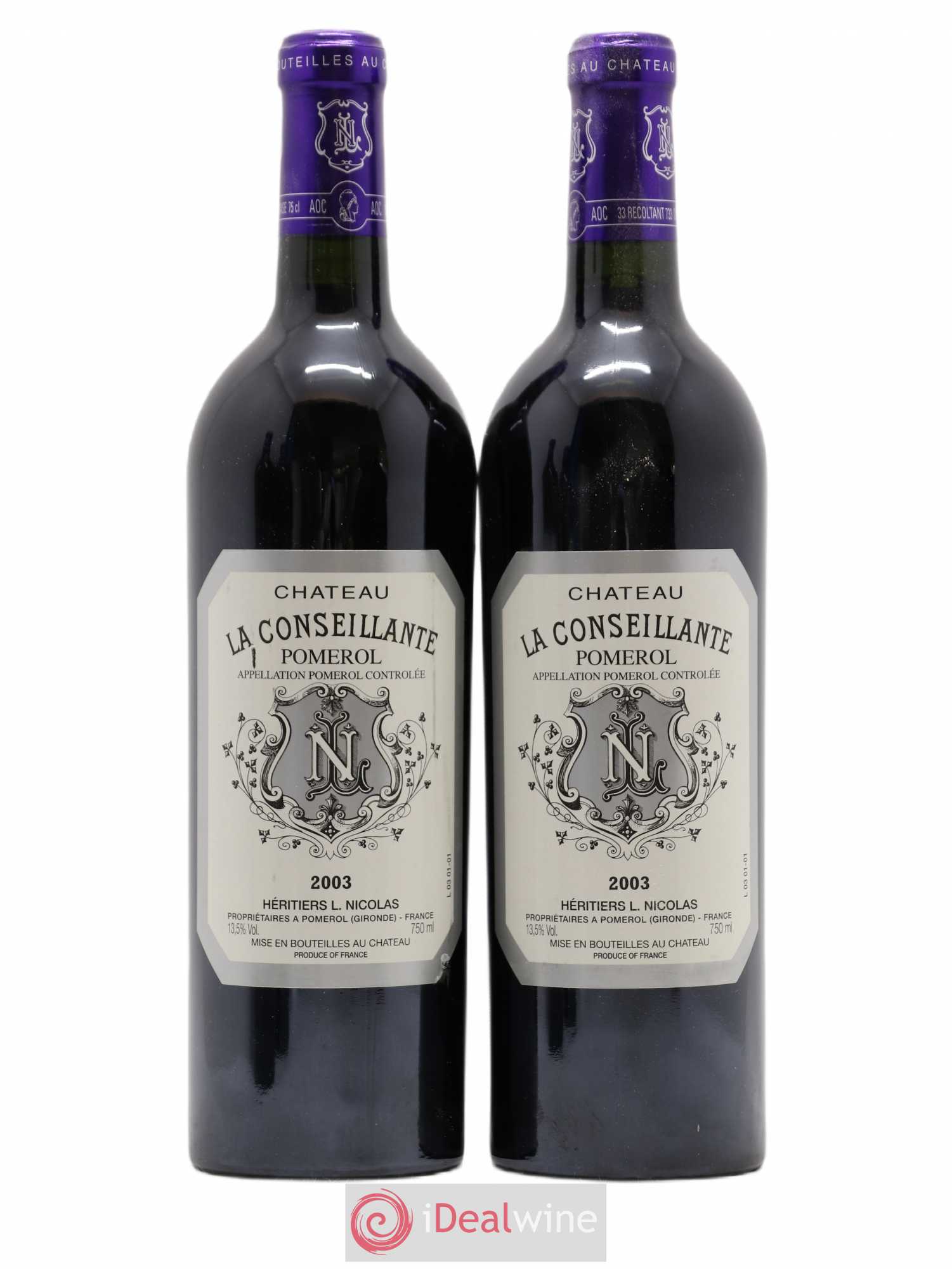 Château la Conseillante 2003 - Lot de 2 bouteilles - 0