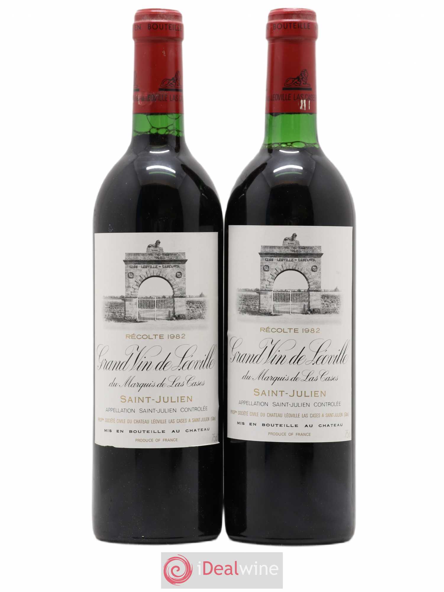 Château Léoville Las Cases 2ème Grand Cru Classé 1982 - Lot de 2 bouteilles - 0