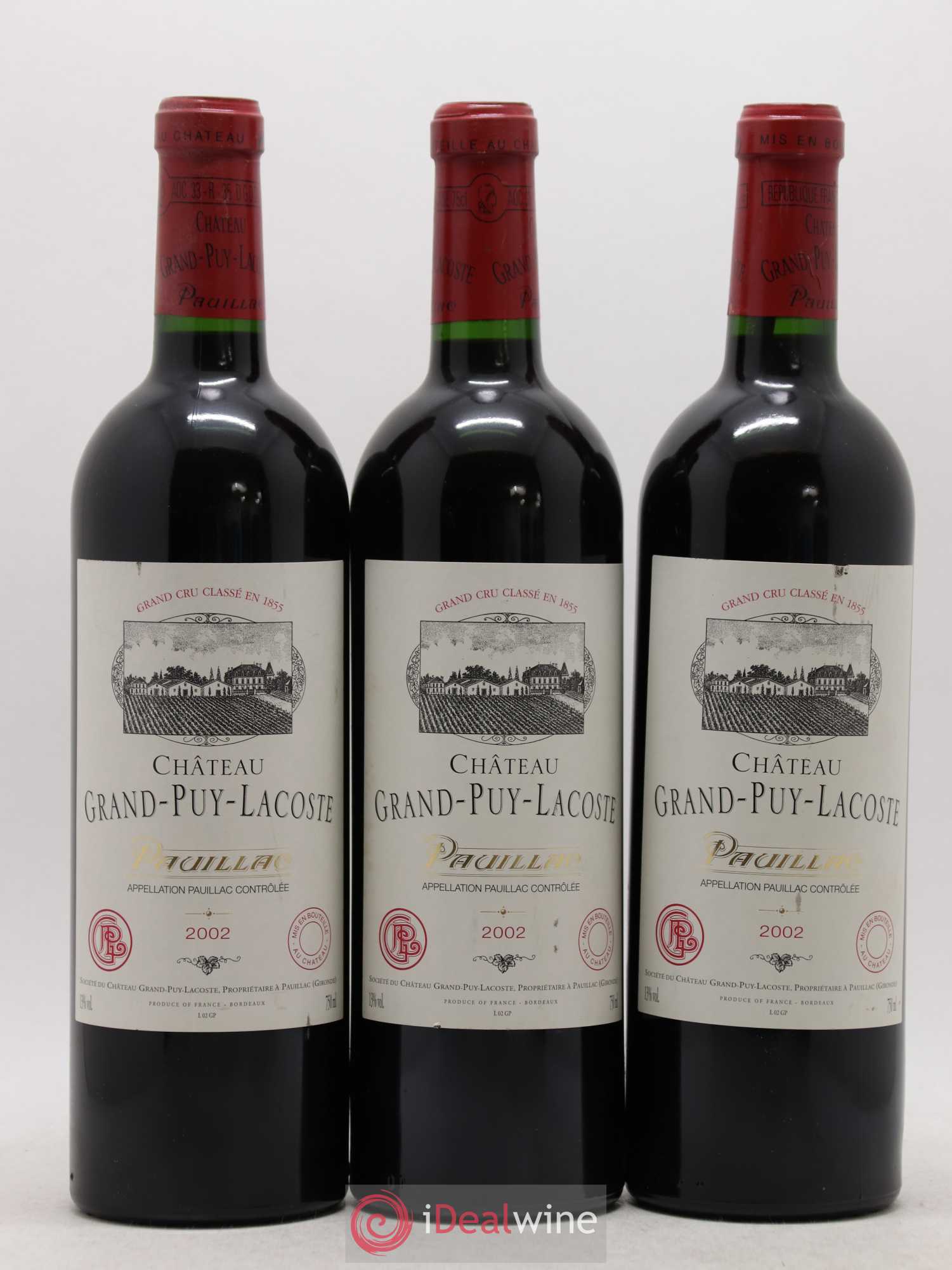 Château Grand Puy Lacoste 5ème Grand Cru Classé 2002 - Lot de 6 bouteilles - 2