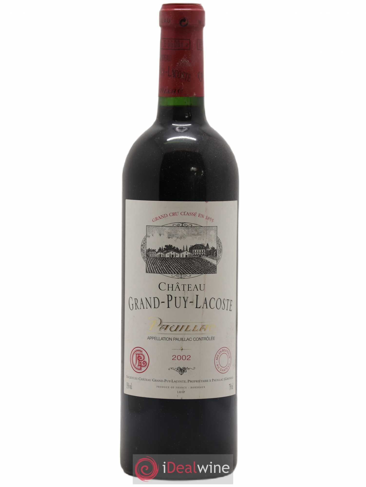 Château Grand Puy Lacoste 5ème Grand Cru Classé 2002 - Lot de 1 bouteille - 0