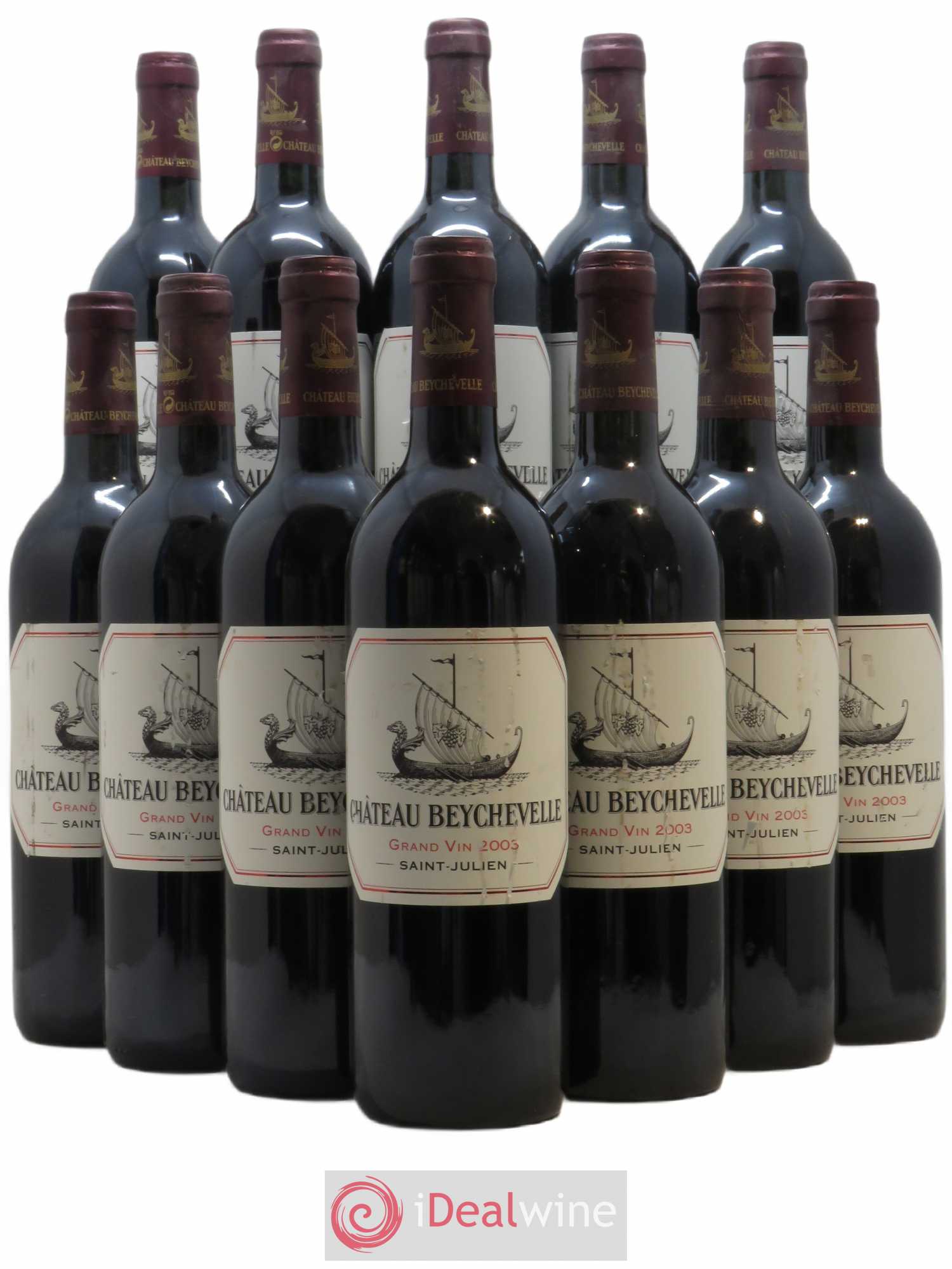 Château Beychevelle 4ème Grand Cru Classé 2003 - Lot de 12 bouteilles - 0