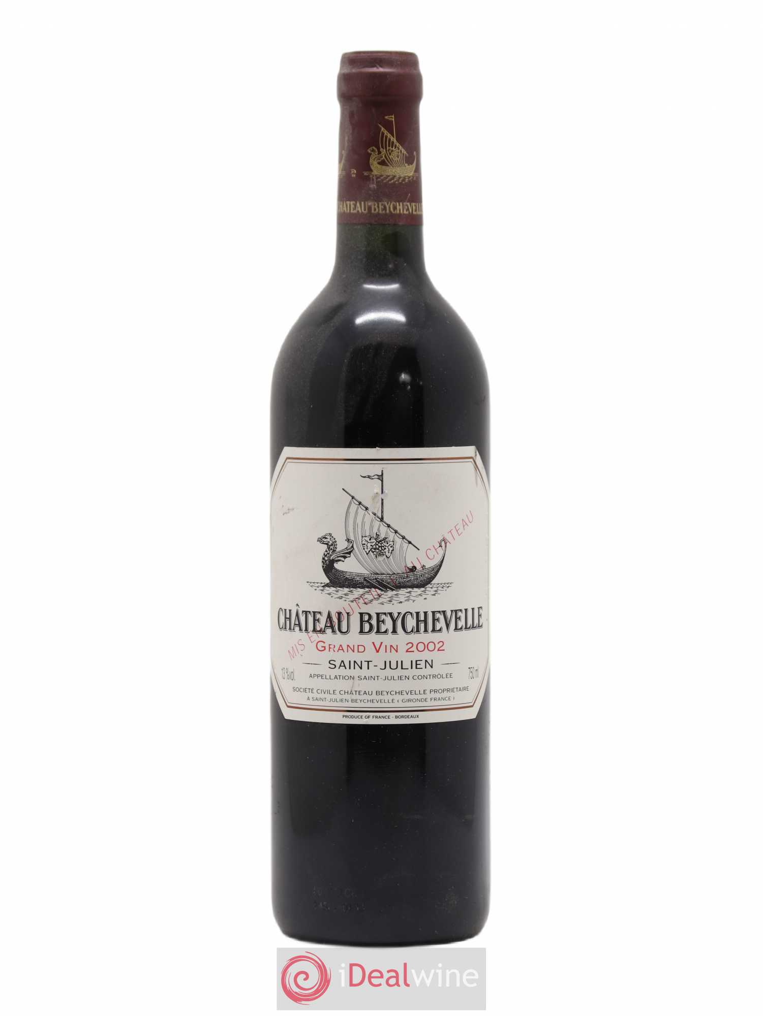 Château Beychevelle 4ème Grand Cru Classé 2002 - Lot de 1 bouteille - 0