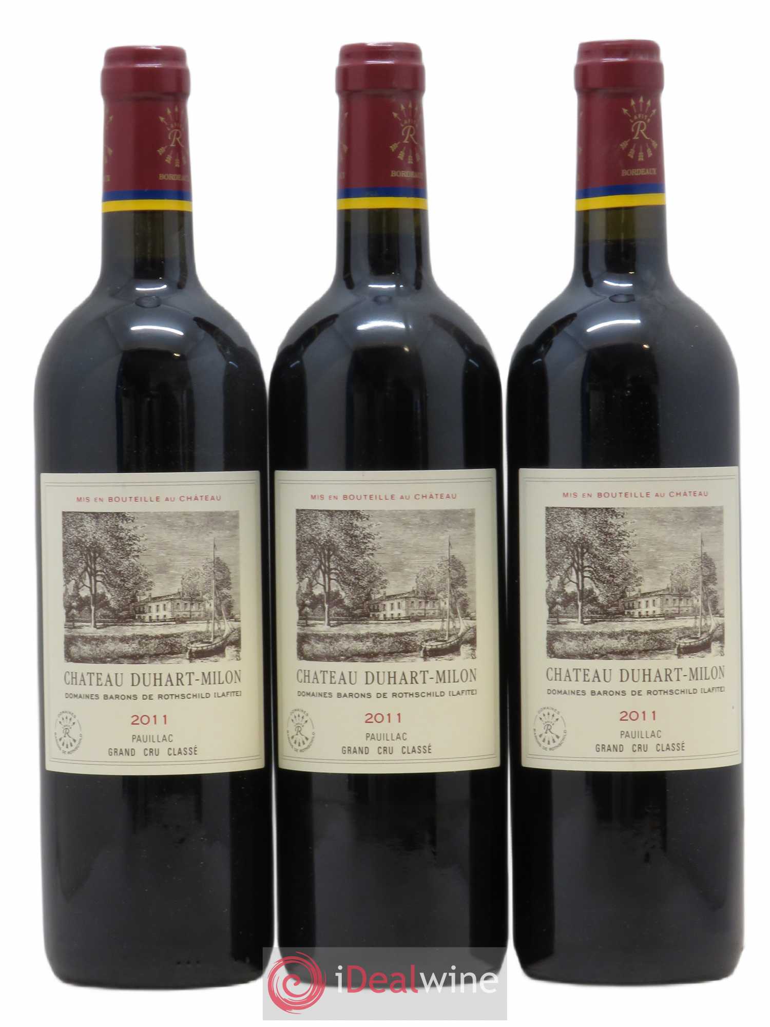 Château Duhart-Milon 4ème Grand Cru Classé 2011 - Lot de 3 bouteilles - 0