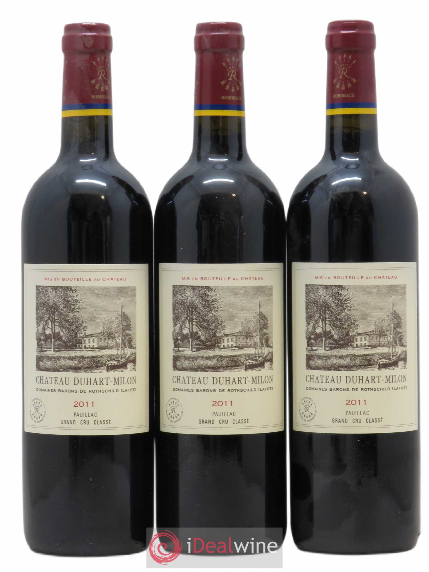 Château Duhart-Milon 4ème Grand Cru Classé 2011 - Lot de 3 bouteilles - 0