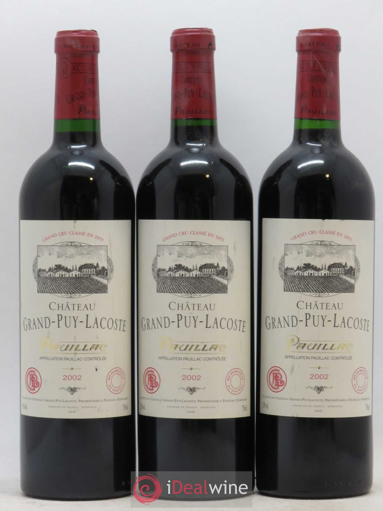 Château Grand Puy Lacoste 5ème Grand Cru Classé 2002 - Lot de 12 bouteilles - 3