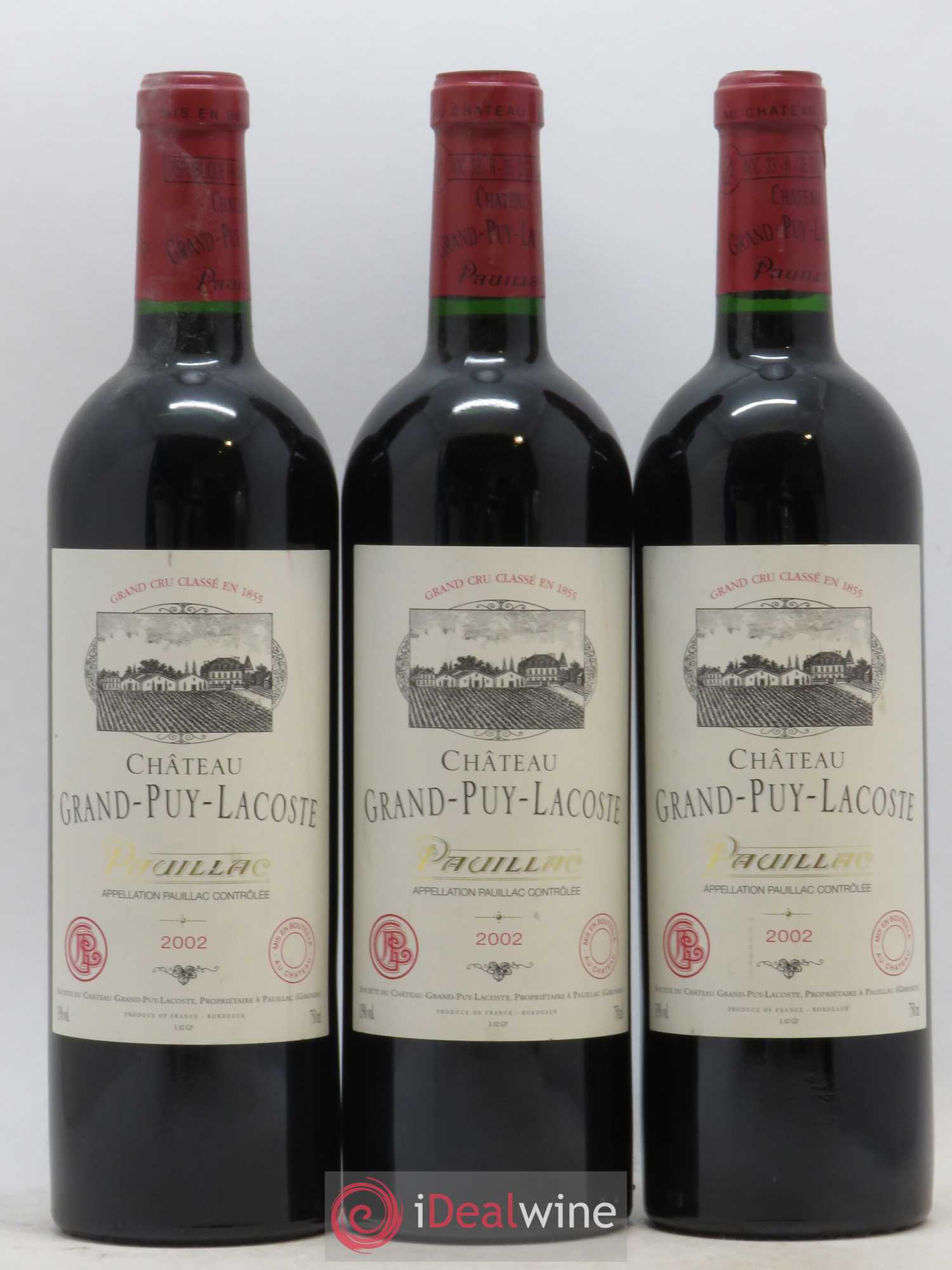 Château Grand Puy Lacoste 5ème Grand Cru Classé 2002 - Lot de 12 bouteilles - 4