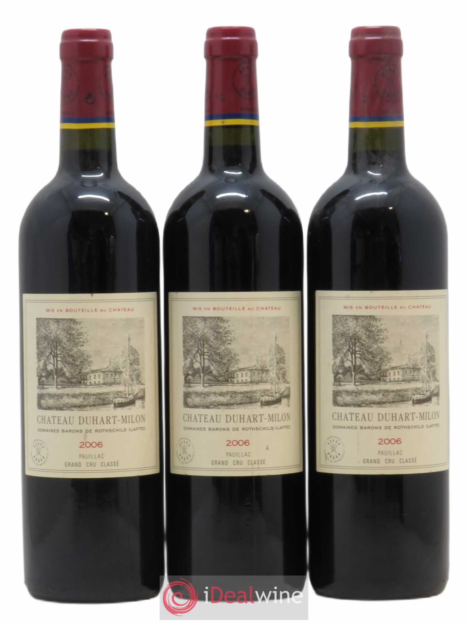 Château Duhart-Milon 4ème Grand Cru Classé 2006 - Lot de 3 bouteilles - 0