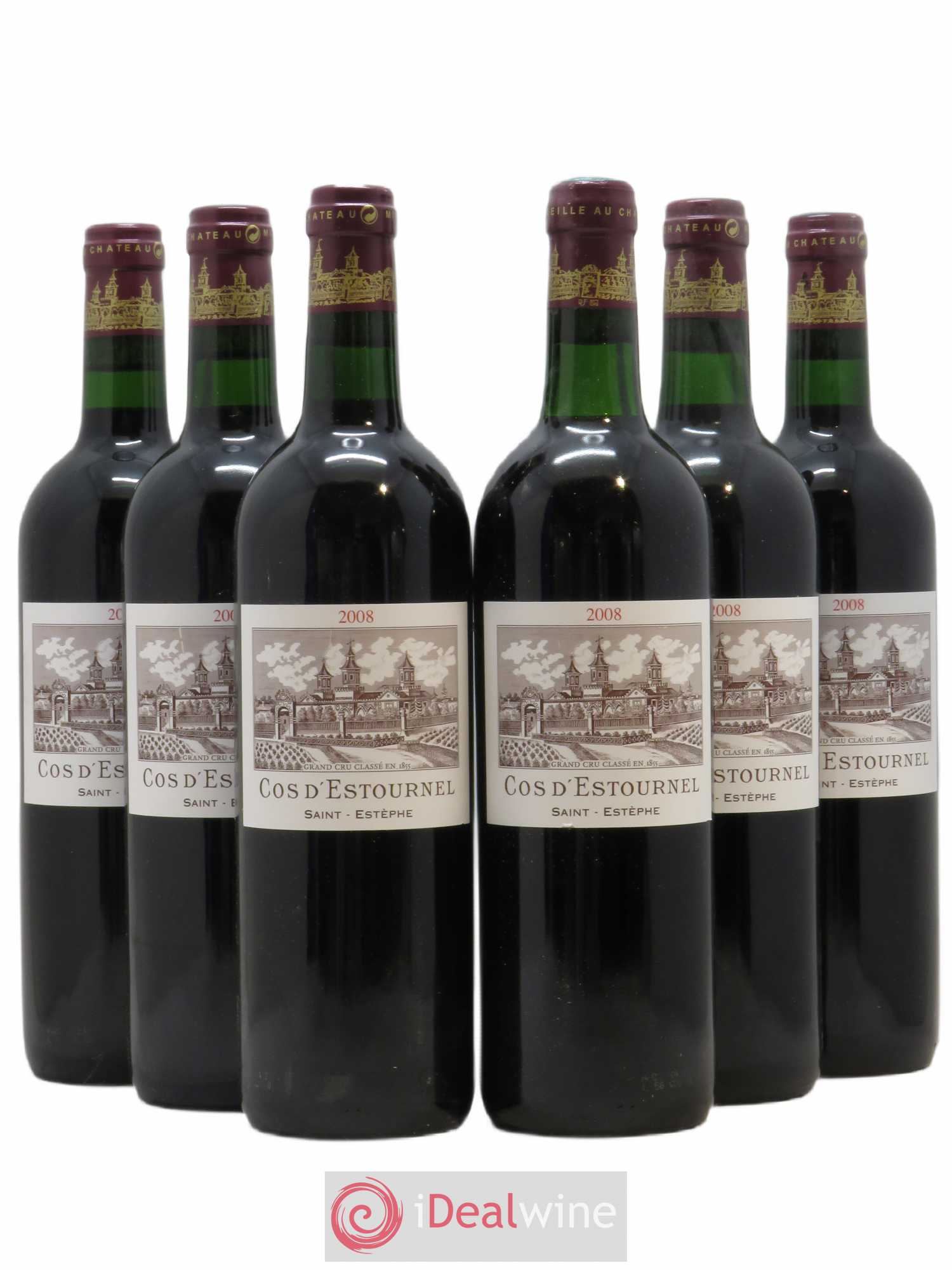 Cos d'Estournel 2ème Grand Cru Classé 2008 - Lot de 6 bouteilles - 0