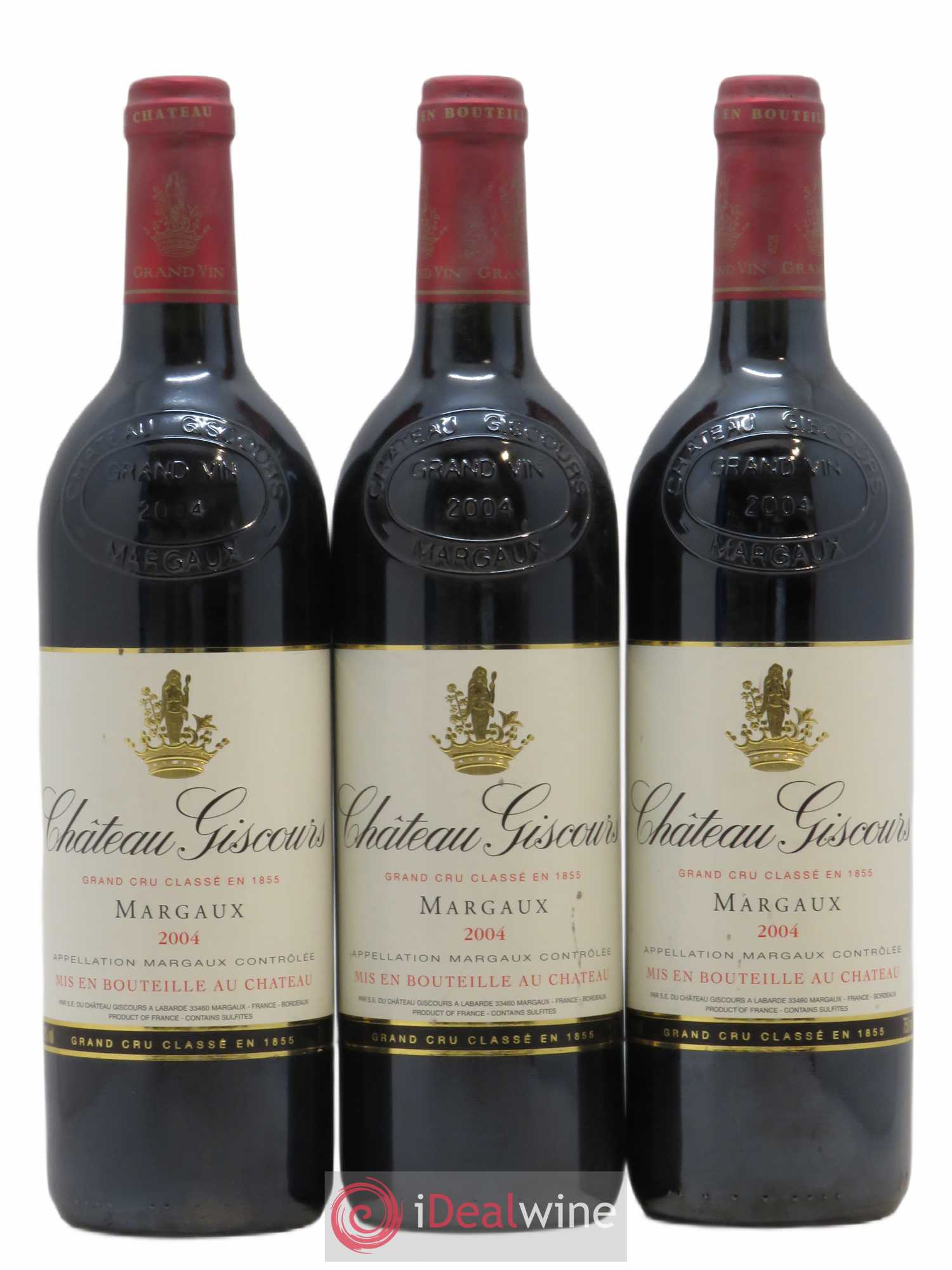 Château Giscours 3ème Grand Cru Classé 2004 - Lot de 3 bouteilles - 0
