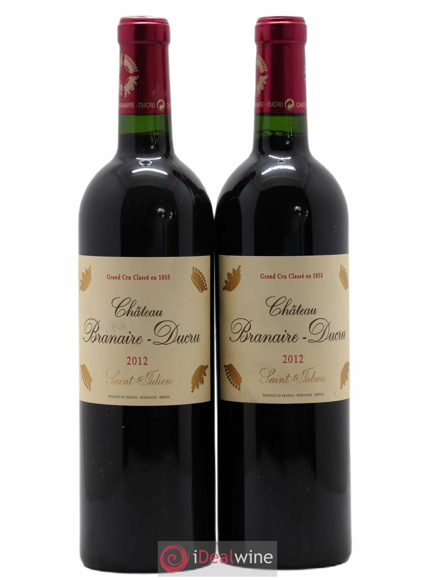 Château Branaire Ducru 4ème Grand Cru Classé 2012 - Lot de 2 bouteilles - 0