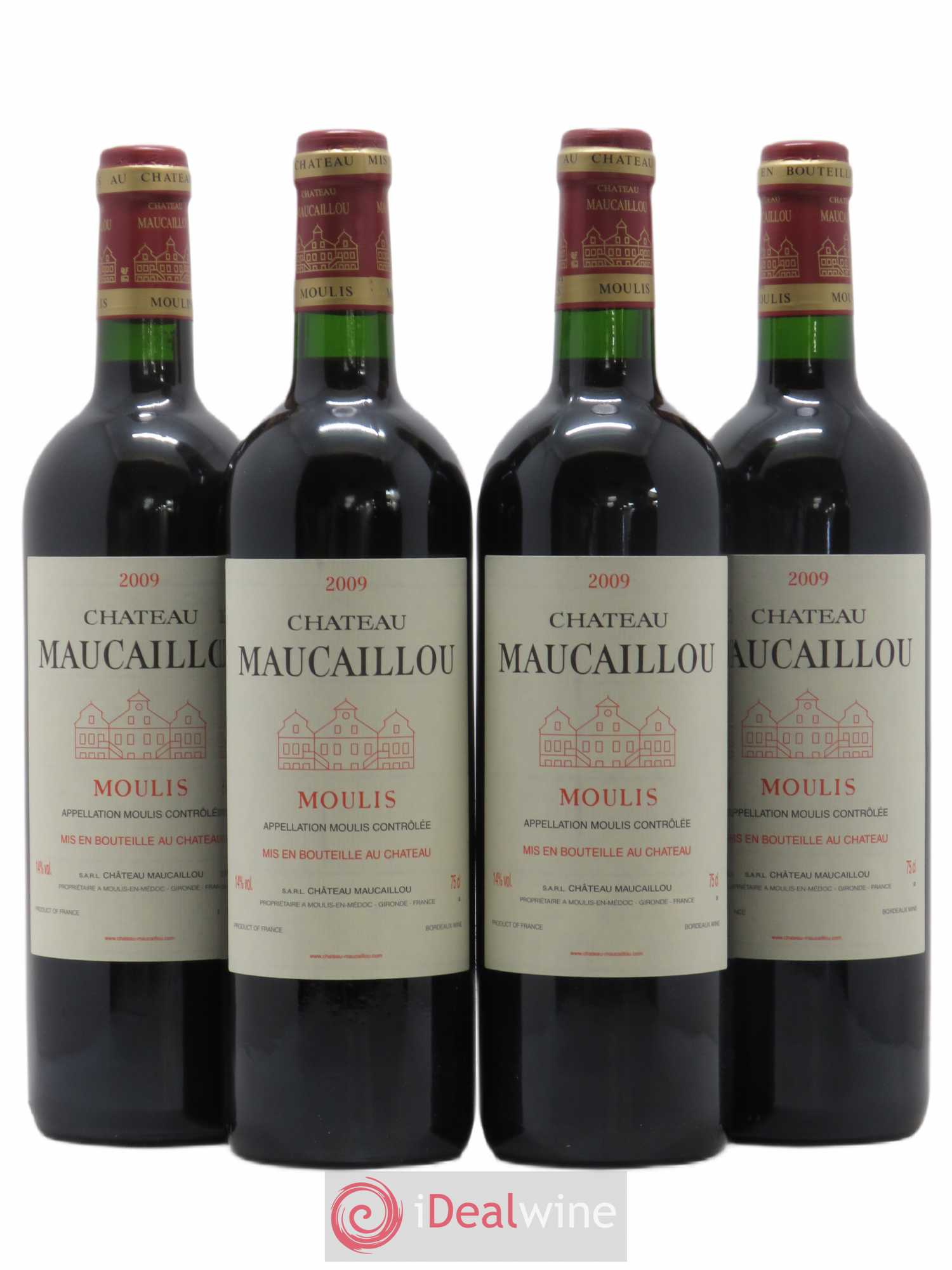 Château Maucaillou 2009 - Lot de 4 bouteilles - 0