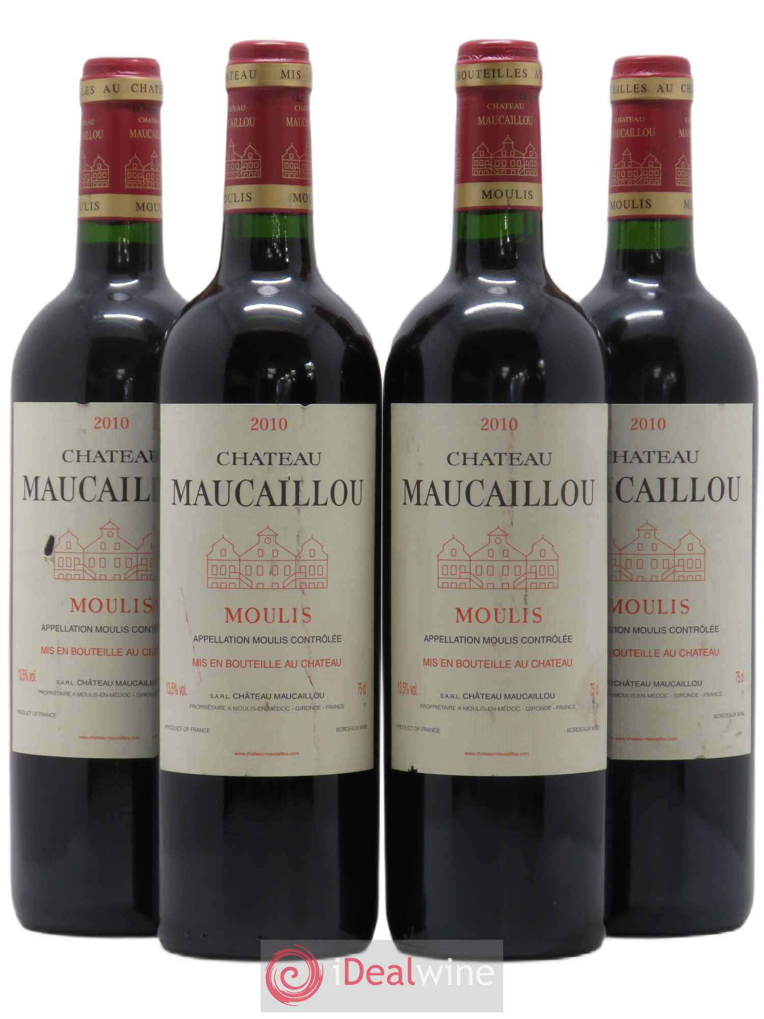 Château Maucaillou 2010 - Lot de 4 bouteilles - 0