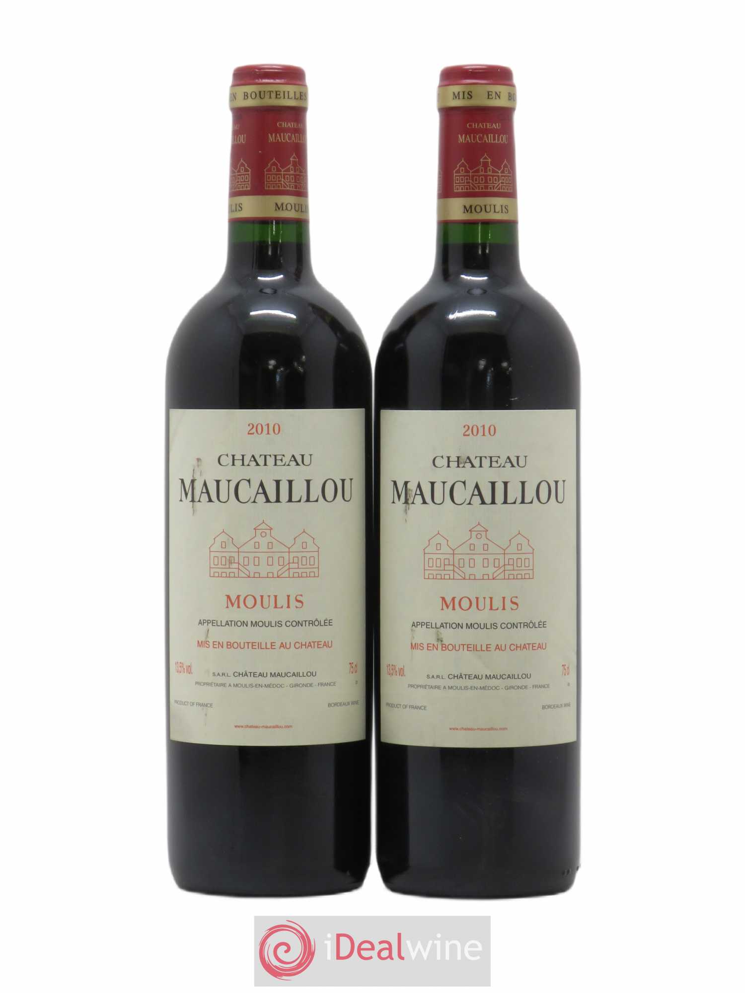 Château Maucaillou 2010 - Lot de 2 bouteilles - 0