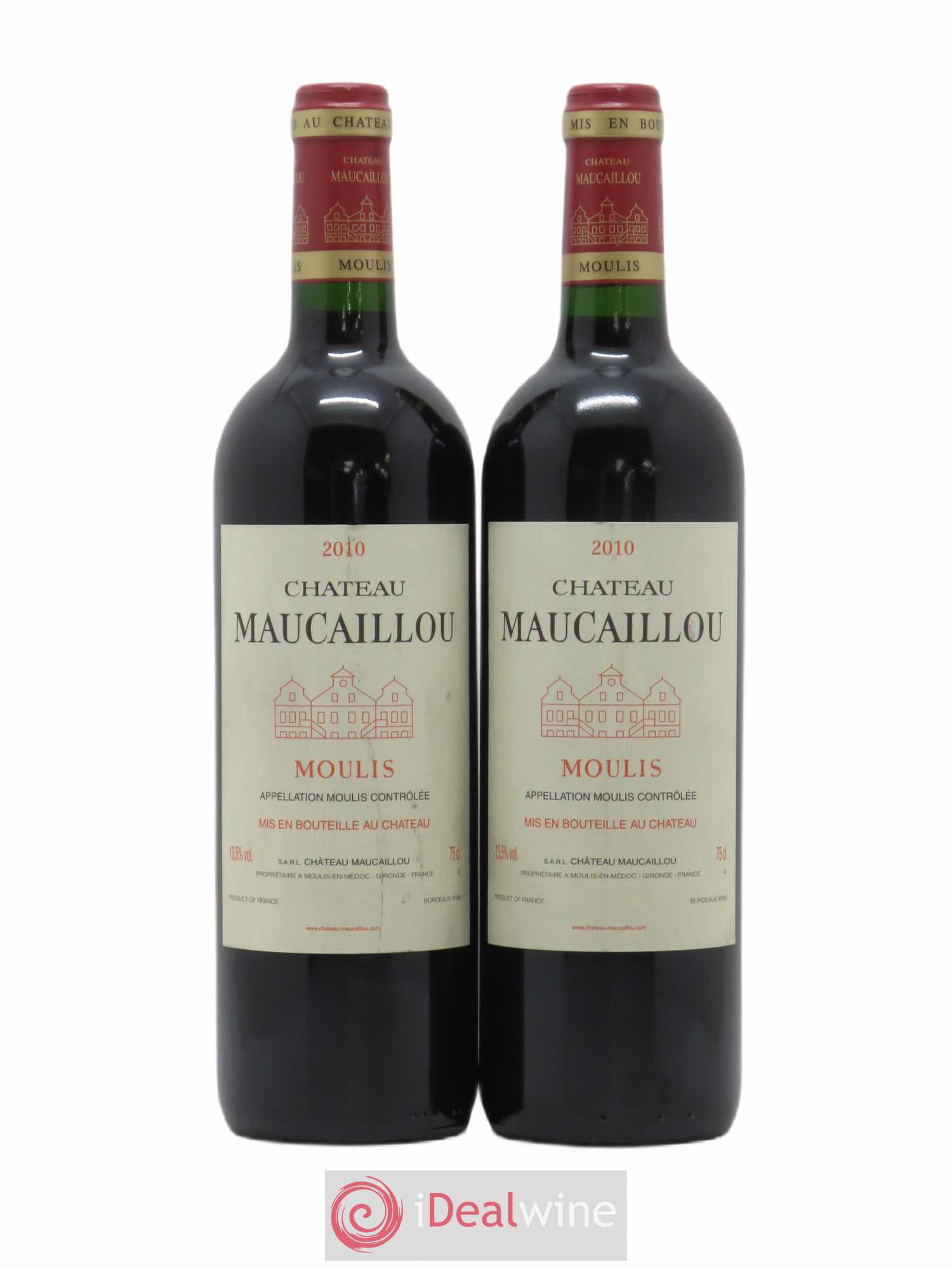 Château Maucaillou 2010 - Lot de 2 bouteilles - 0