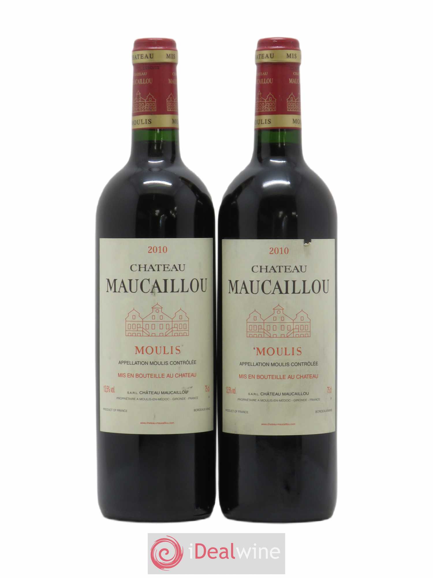 Château Maucaillou 2010 - Lot de 2 bouteilles - 0