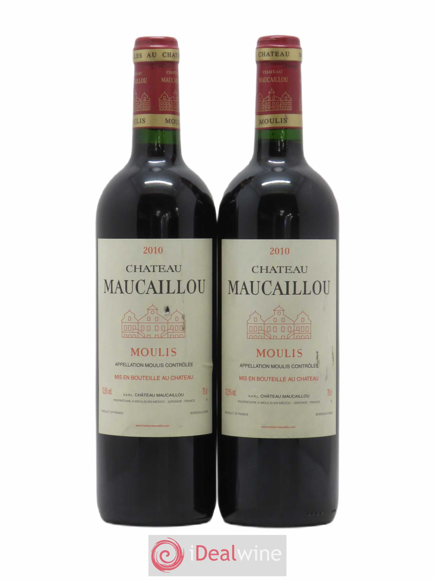 Château Maucaillou 2010 - Lot de 2 bouteilles - 0