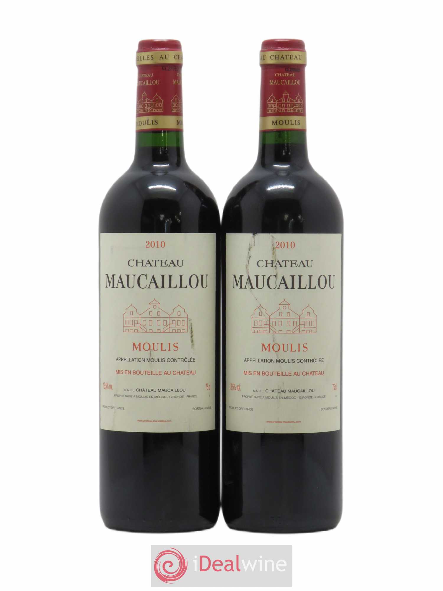 Château Maucaillou 2010 - Lot de 2 bouteilles - 0