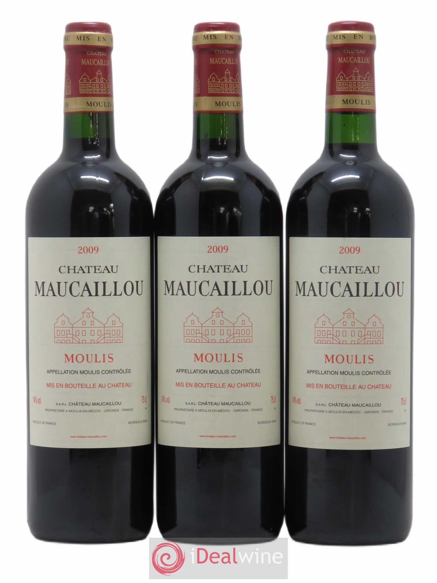 Château Maucaillou 2009 - Lot de 3 bouteilles - 0